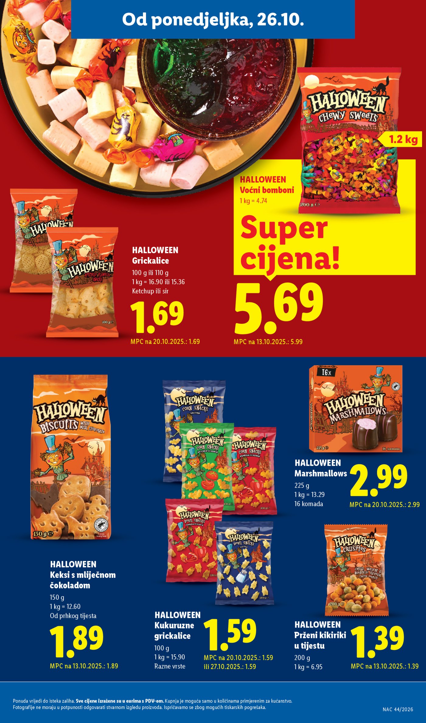 Lidl katalog Super ponuda od ponedjeljka 26.10.-01.11.2026.