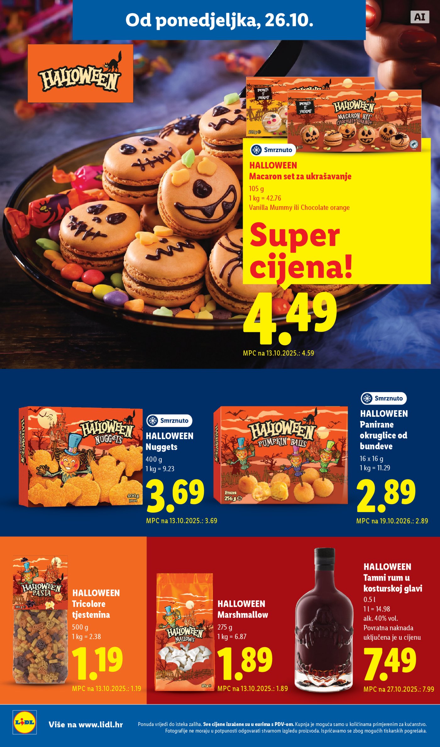 Lidl katalog Super ponuda od ponedjeljka 26.10.-01.11.2026.