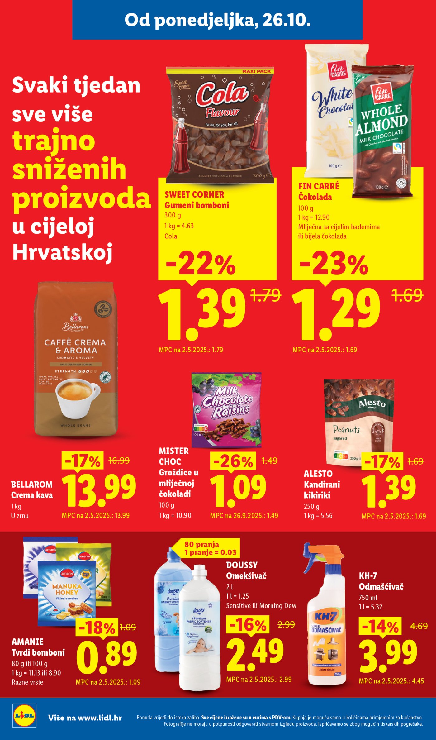 Lidl katalog Super ponuda od ponedjeljka 26.10.-01.11.2026.