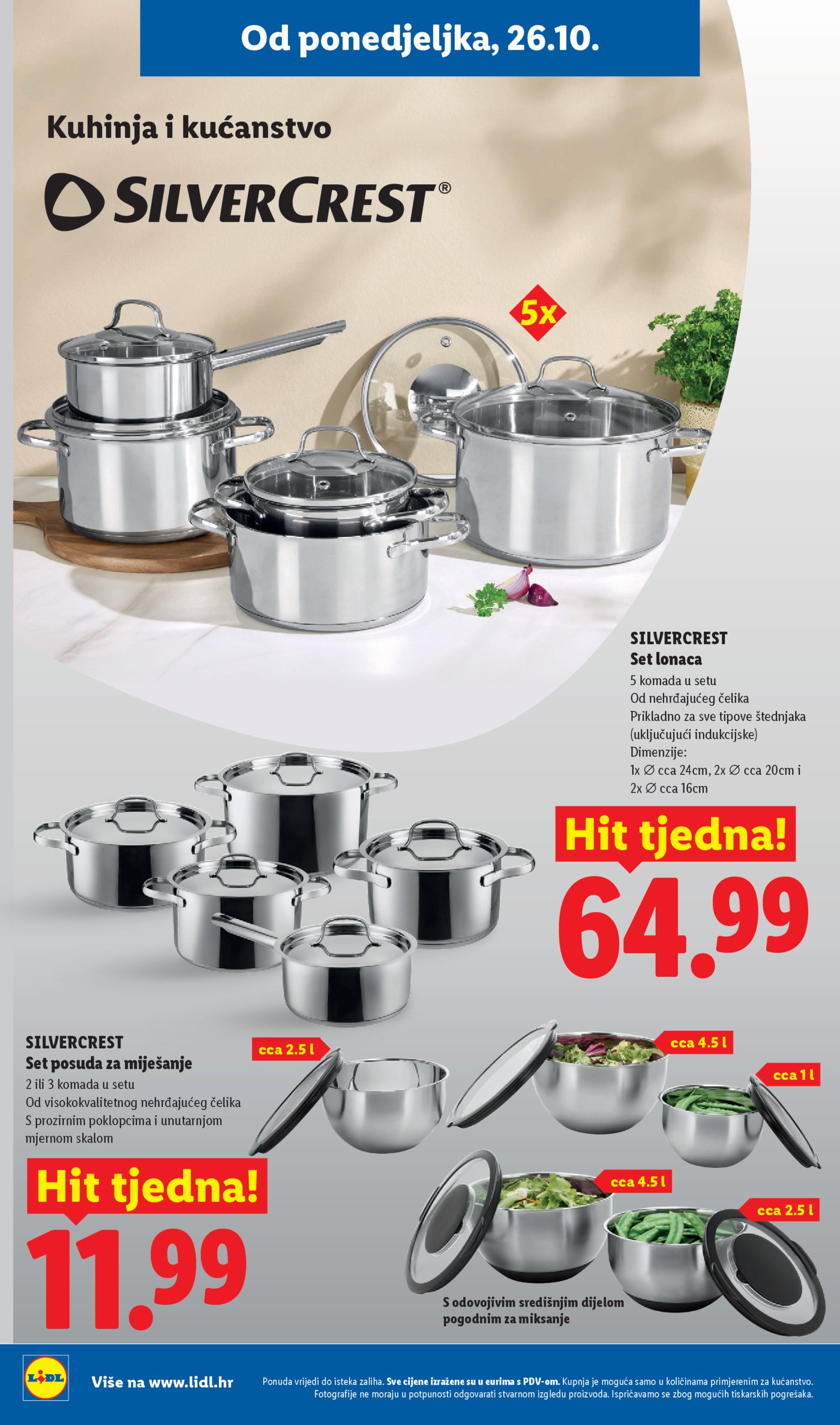 Lidl katalog Super ponuda od ponedjeljka 26.10.-01.11.2026.