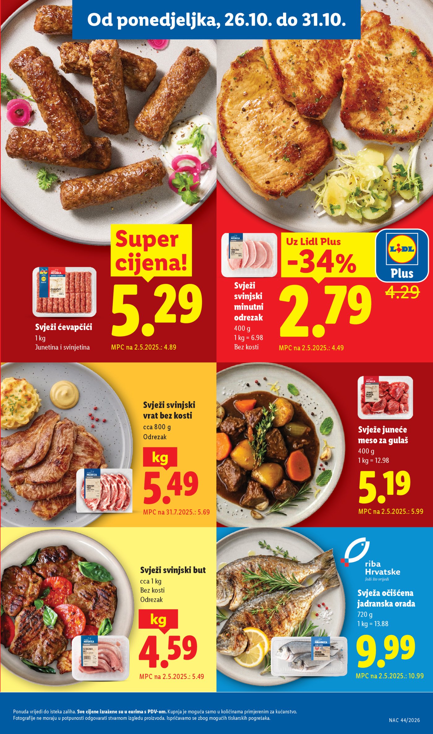Lidl katalog Super ponuda od ponedjeljka 26.10.-01.11.2026.