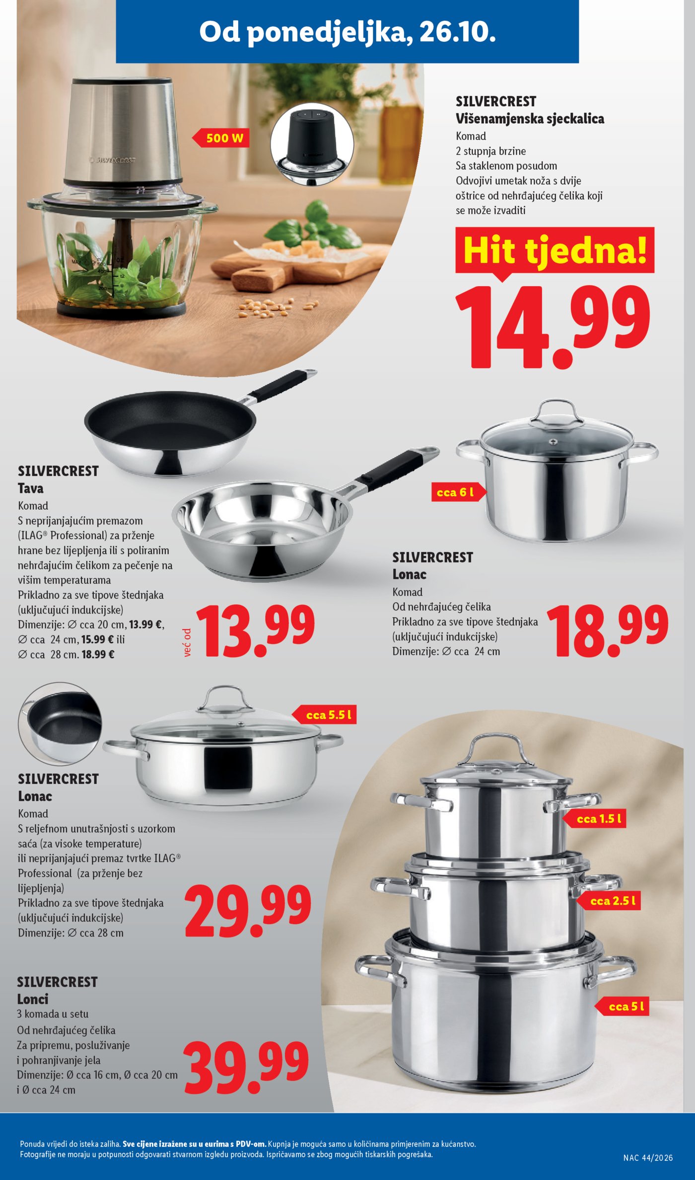 Lidl katalog Super ponuda od ponedjeljka 26.10.-01.11.2026.