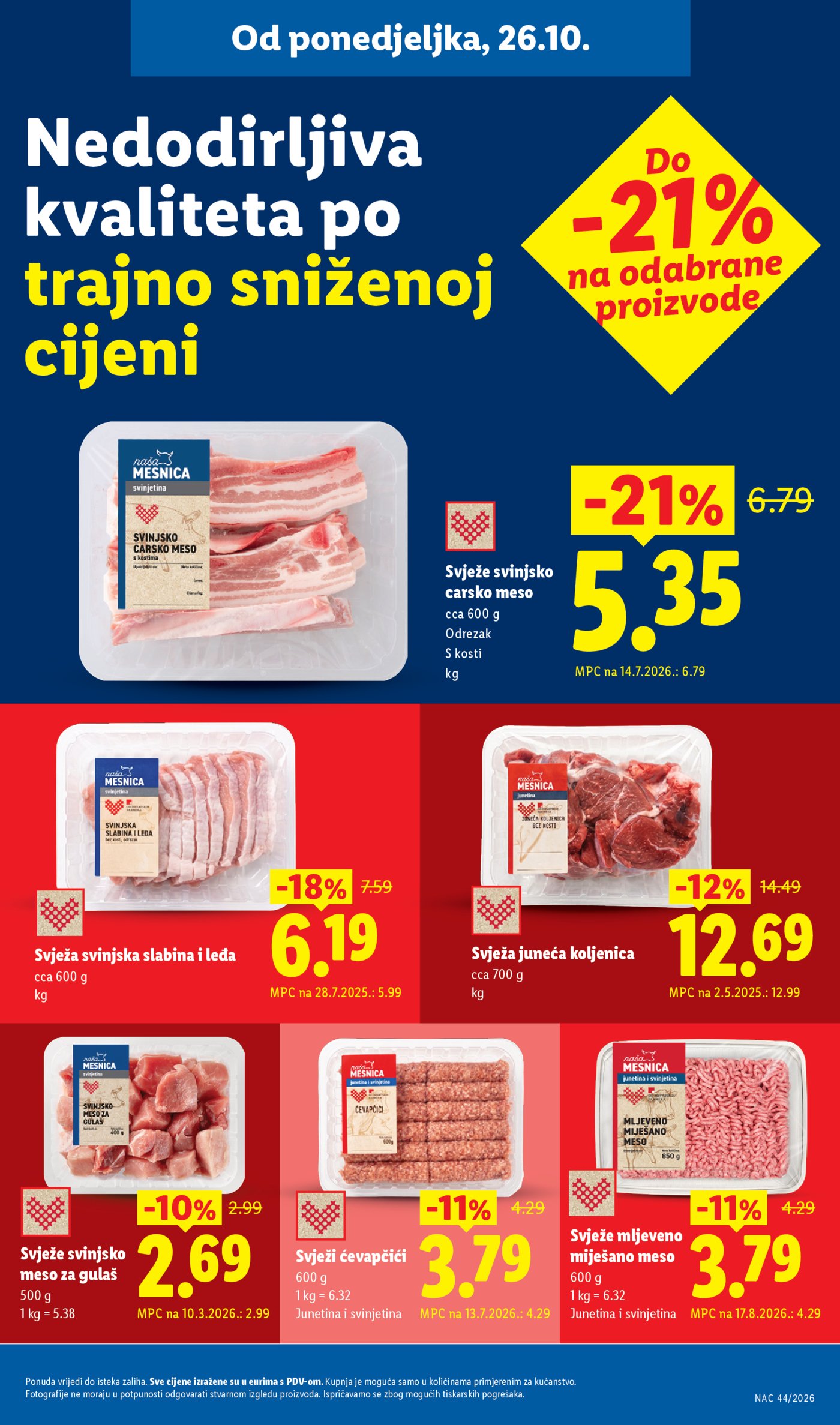 Lidl katalog Super ponuda od ponedjeljka 26.10.-01.11.2026.