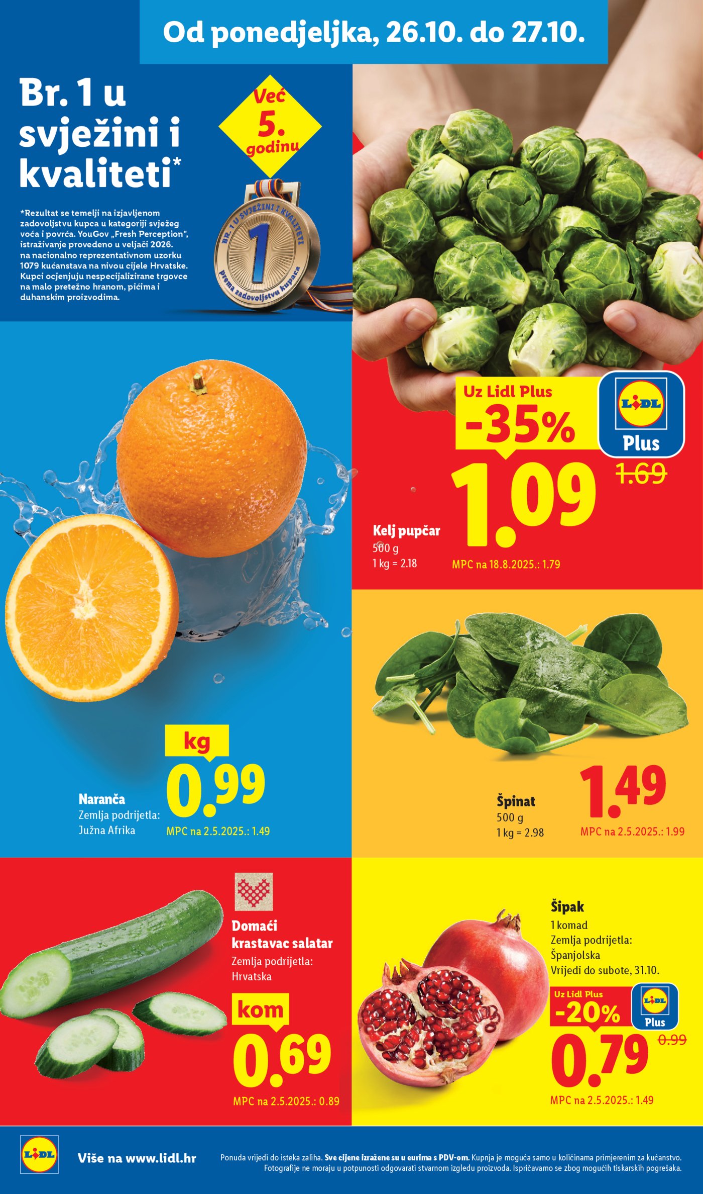 Lidl katalog Super ponuda od ponedjeljka 26.10.-01.11.2026.