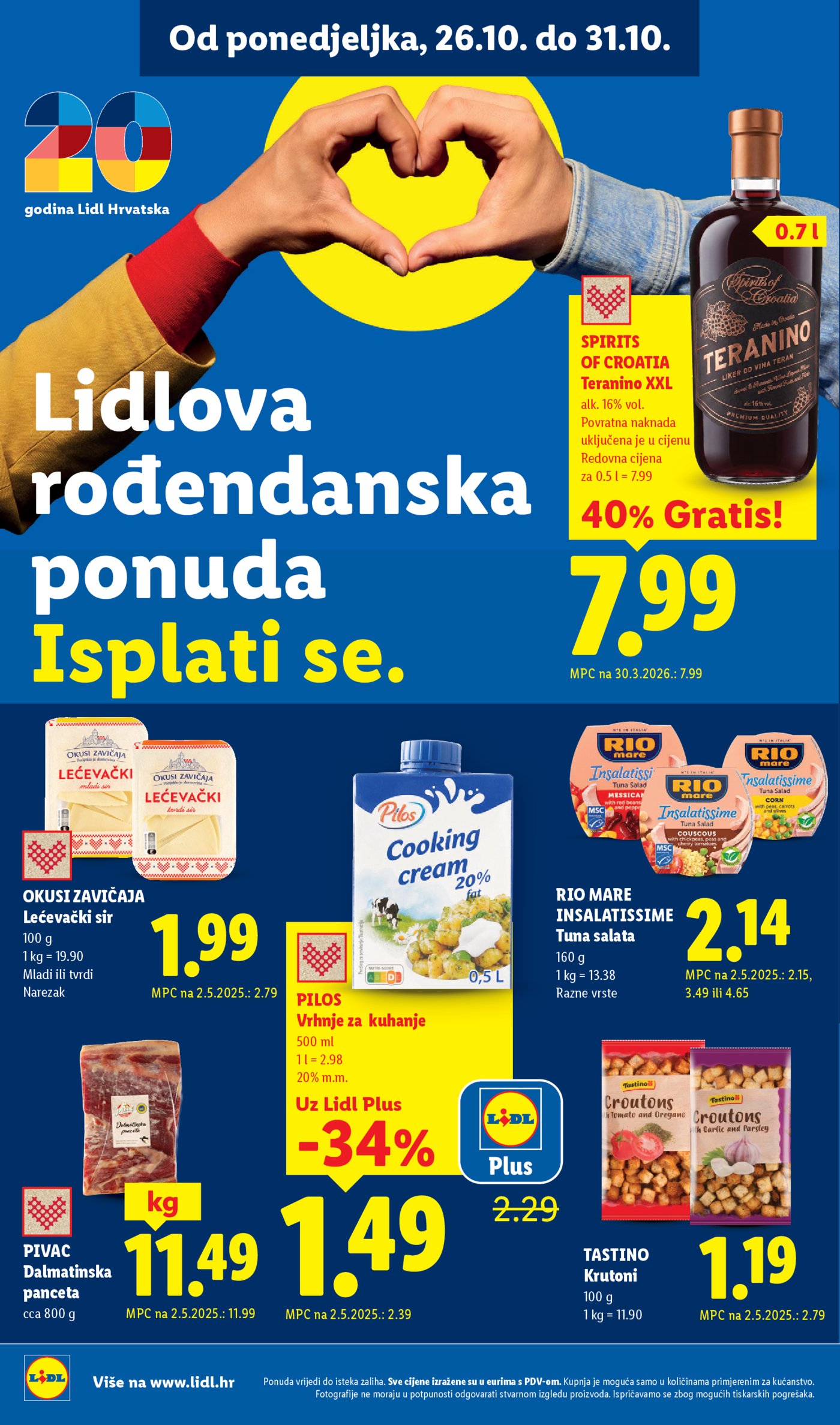 Lidl katalog Super ponuda od ponedjeljka 26.10.-01.11.2026.