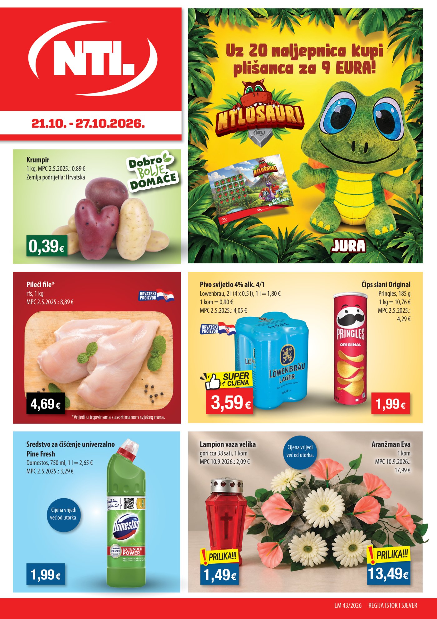 NTL katalog Akcija 21.10. - 27.10.2026. Istok, Sjever