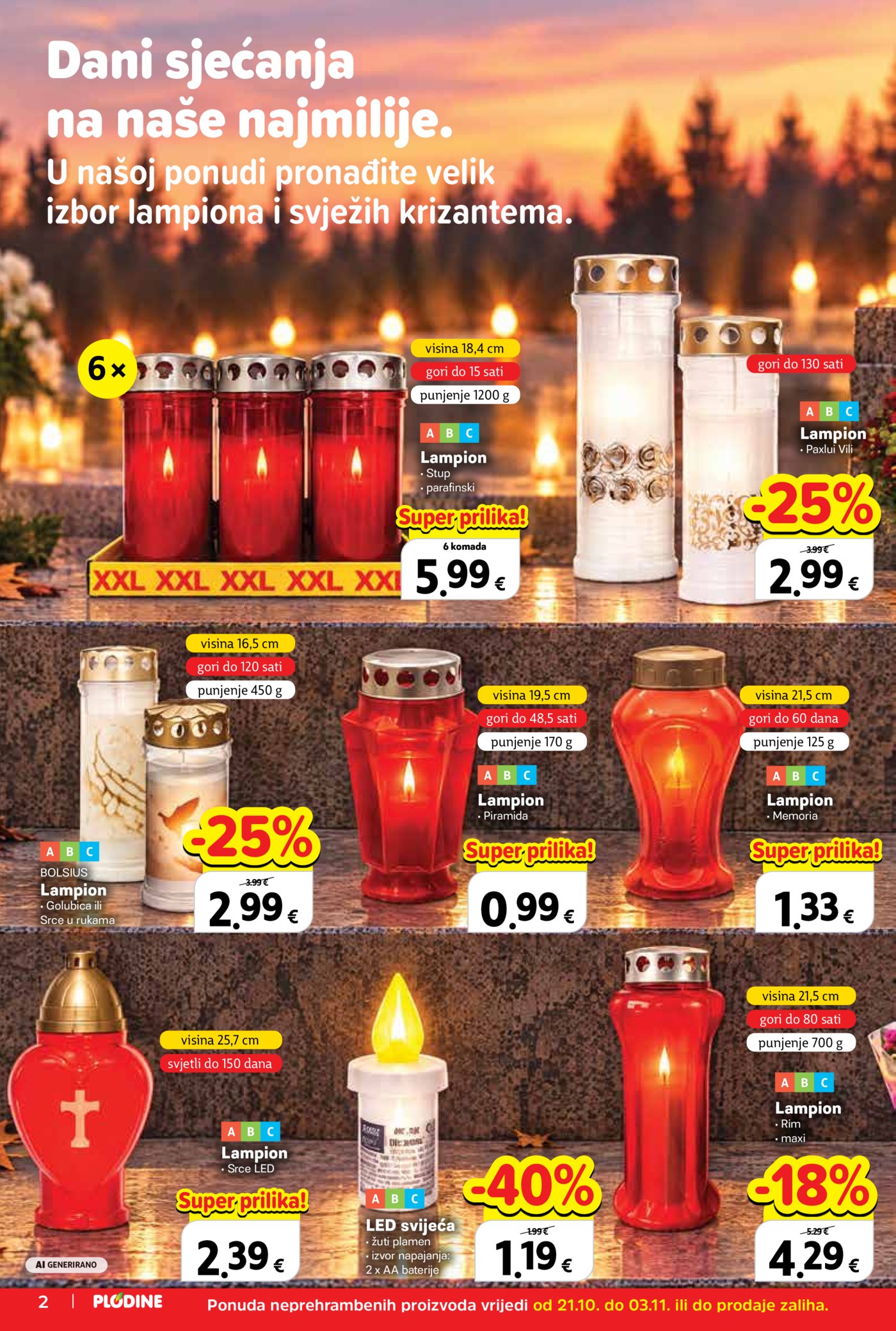 Plodine katalog Akcija 21.10. - 27.10.2026.