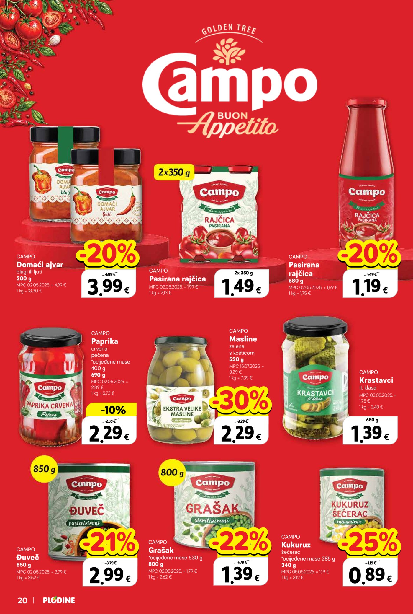 Plodine katalog Akcija 21.10. - 27.10.2026.