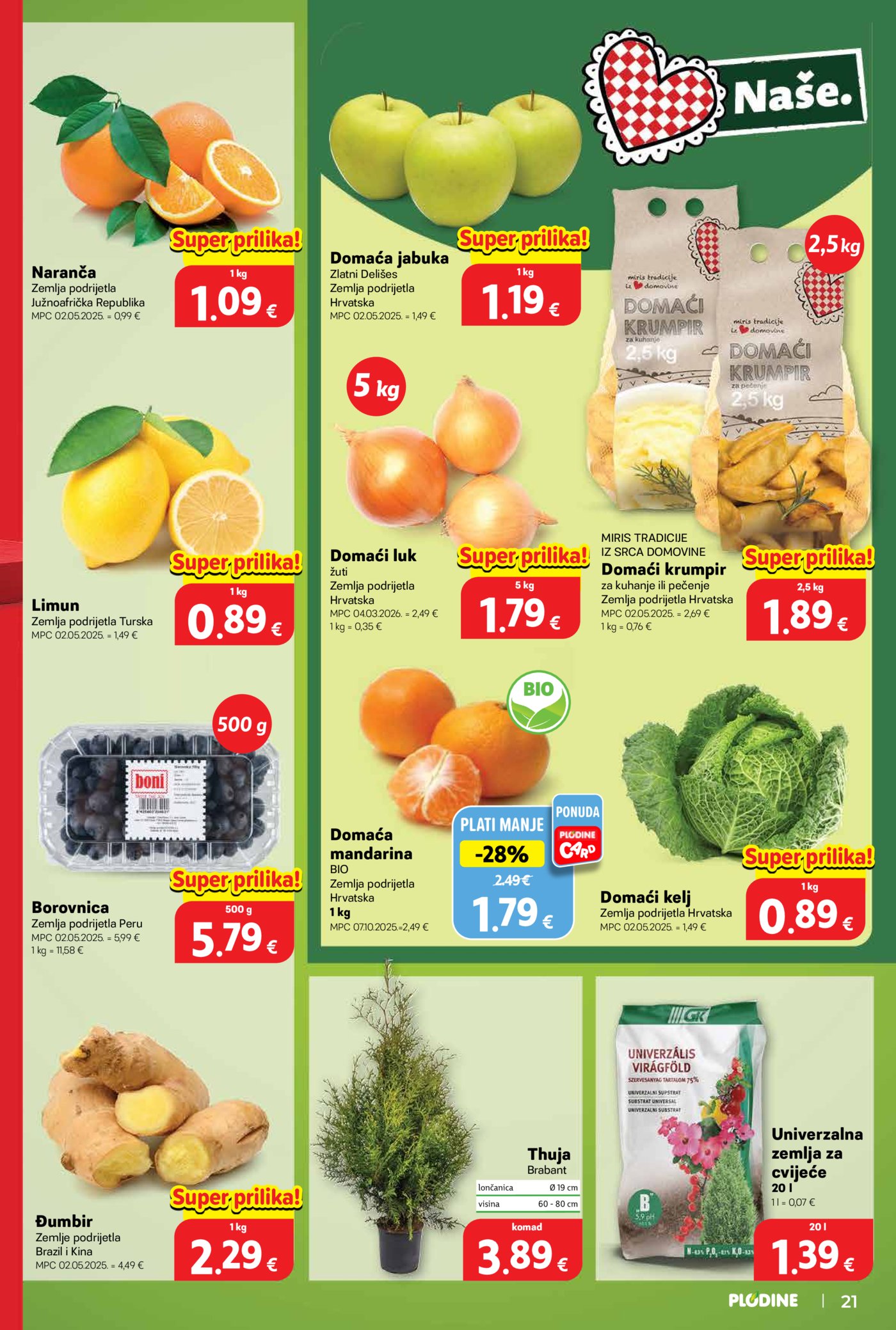 Plodine katalog Akcija 21.10. - 27.10.2026.