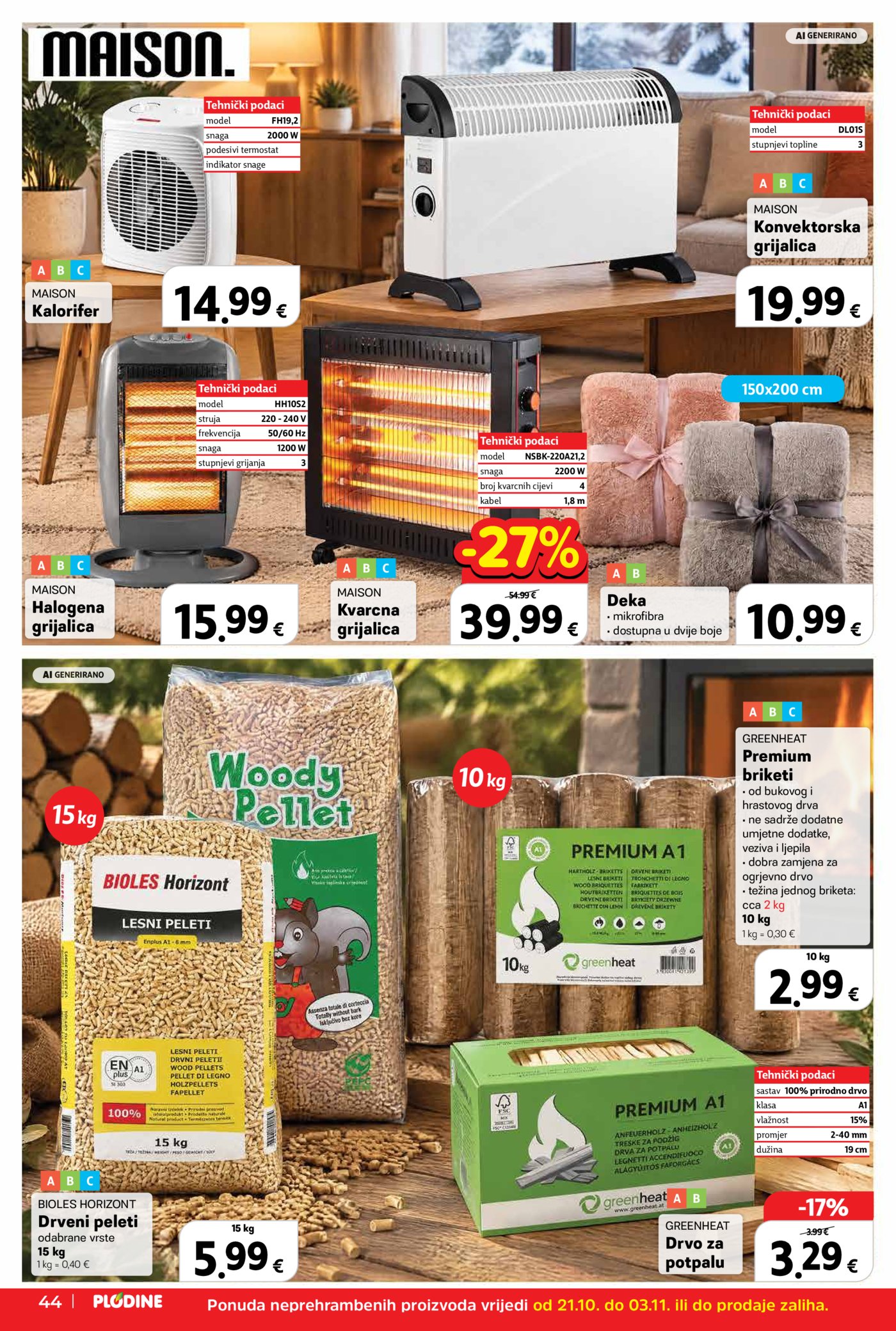 Plodine katalog Akcija 21.10. - 27.10.2026.