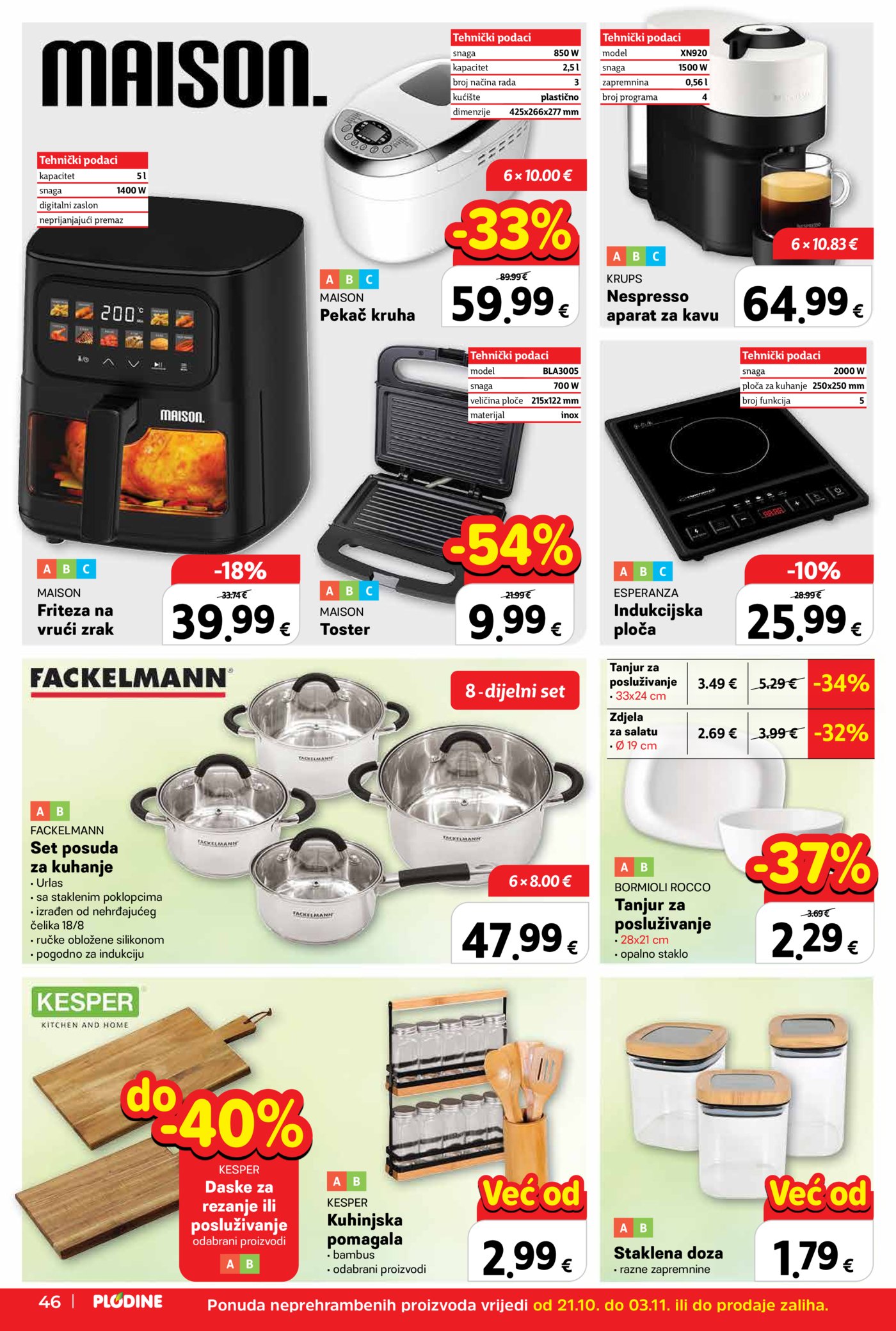 Plodine katalog Akcija 21.10. - 27.10.2026.