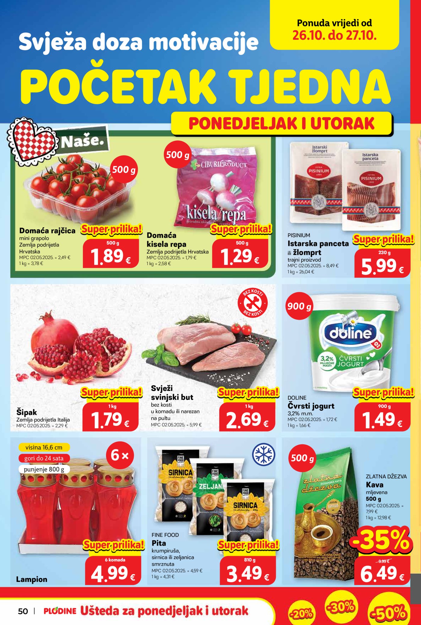 Plodine katalog Akcija 21.10. - 27.10.2026.