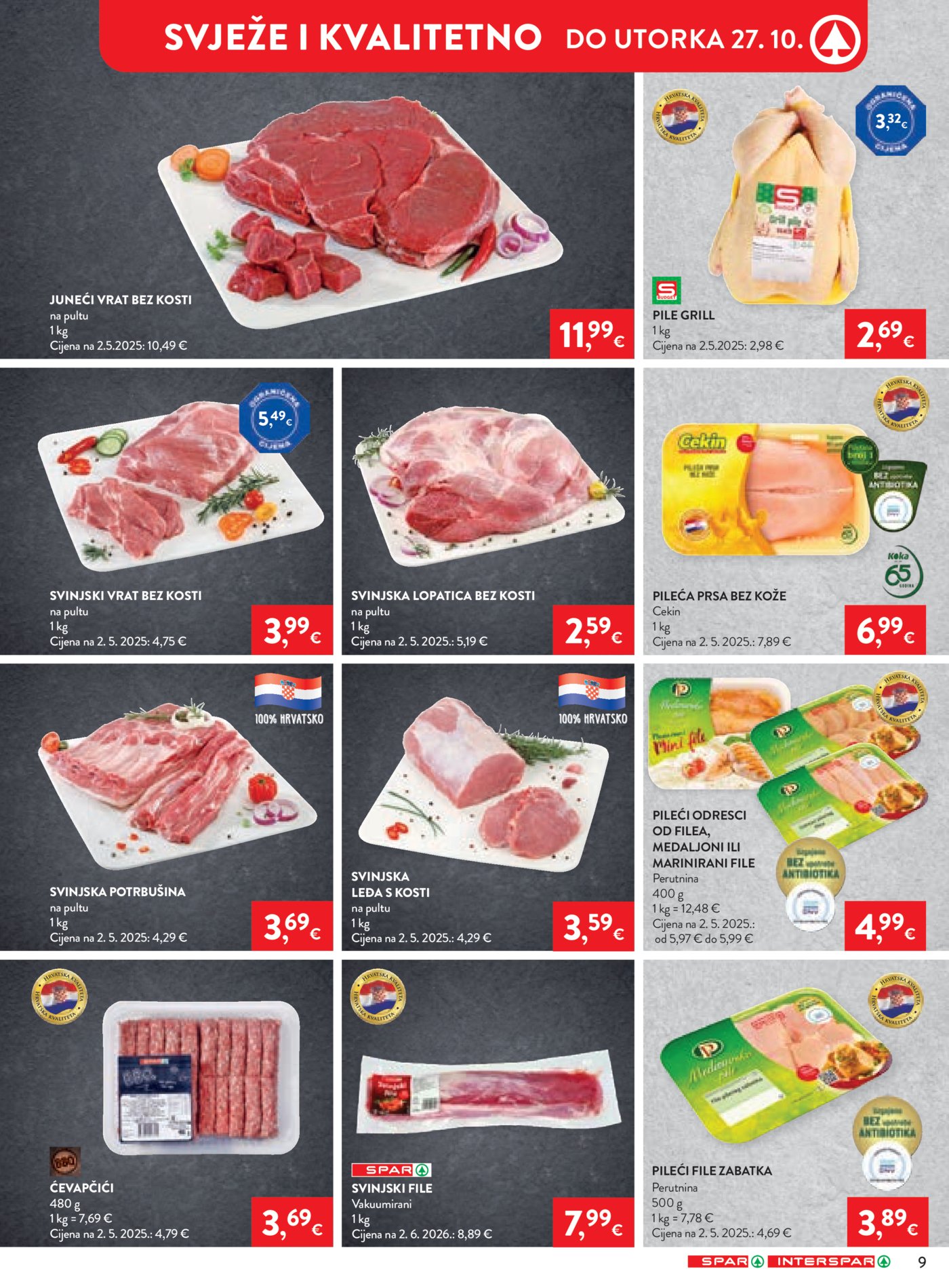 SPAR INTERSPAR katalog Akcija 21.10. - 27.10.2026.