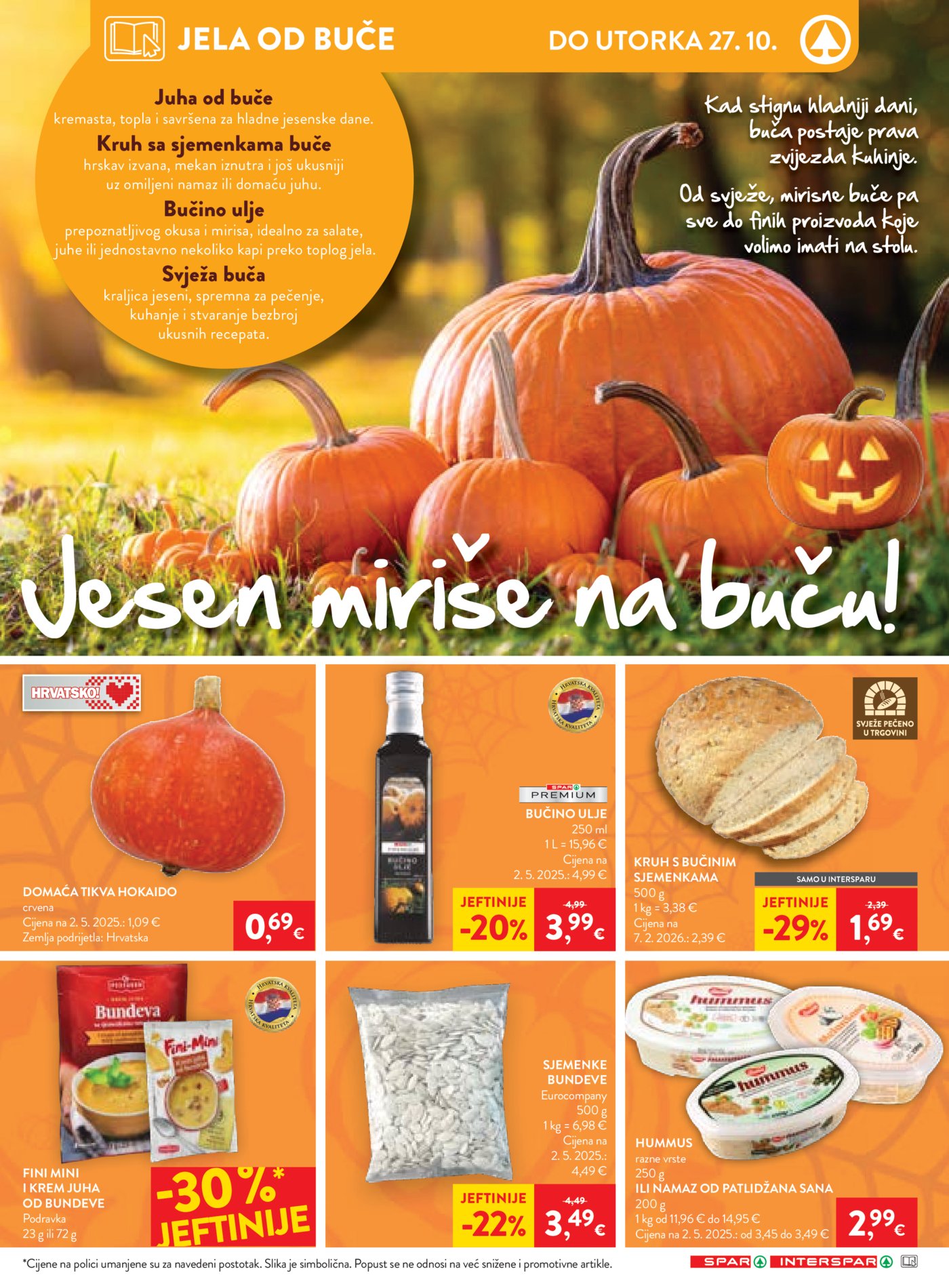 SPAR INTERSPAR katalog Akcija 21.10. - 27.10.2026.