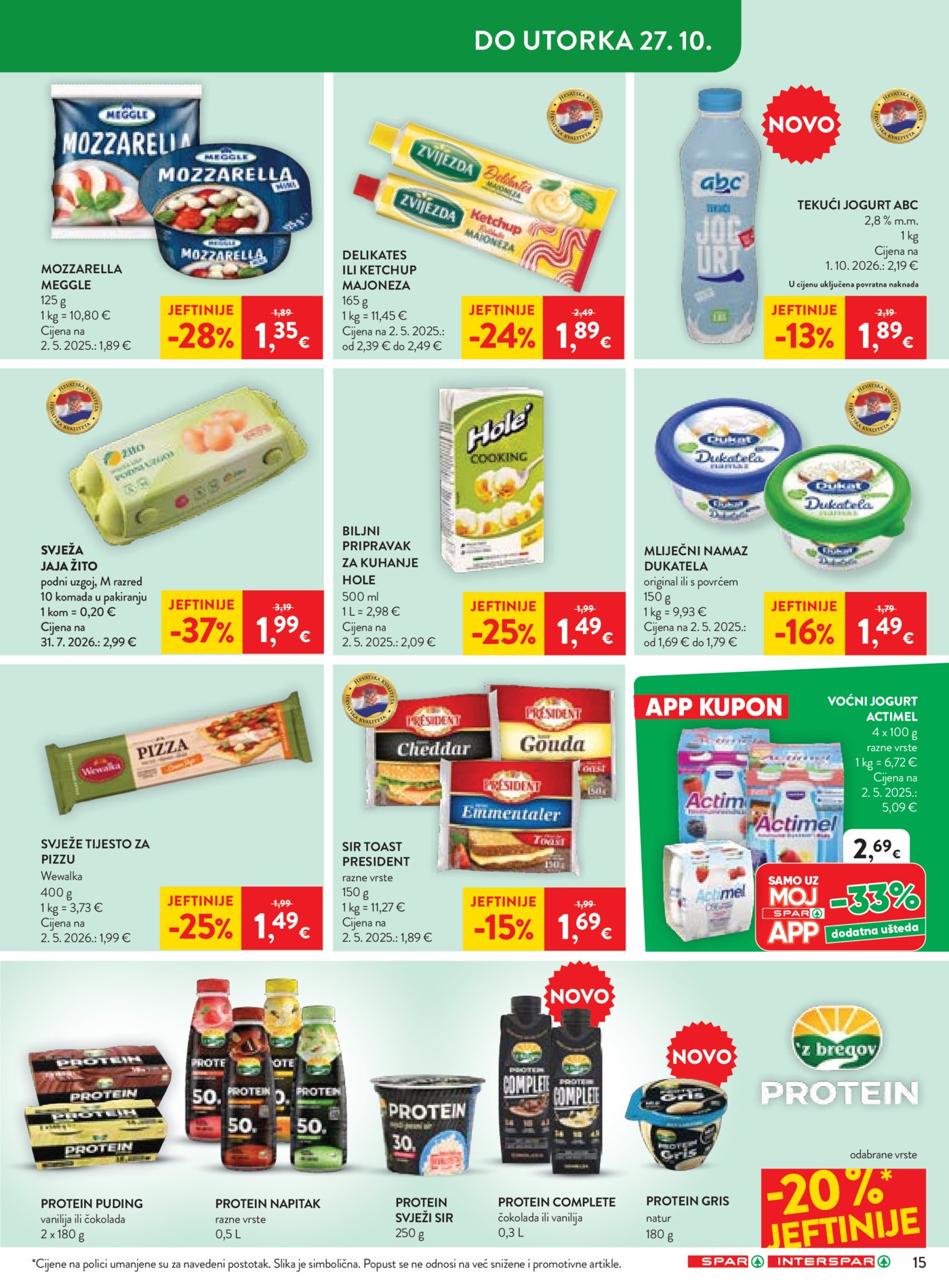 SPAR INTERSPAR katalog Akcija 21.10. - 27.10.2026.