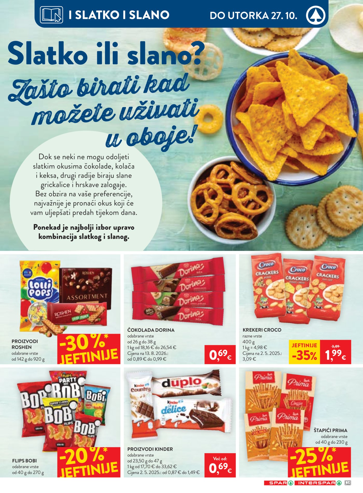 SPAR INTERSPAR katalog Akcija 21.10. - 27.10.2026.
