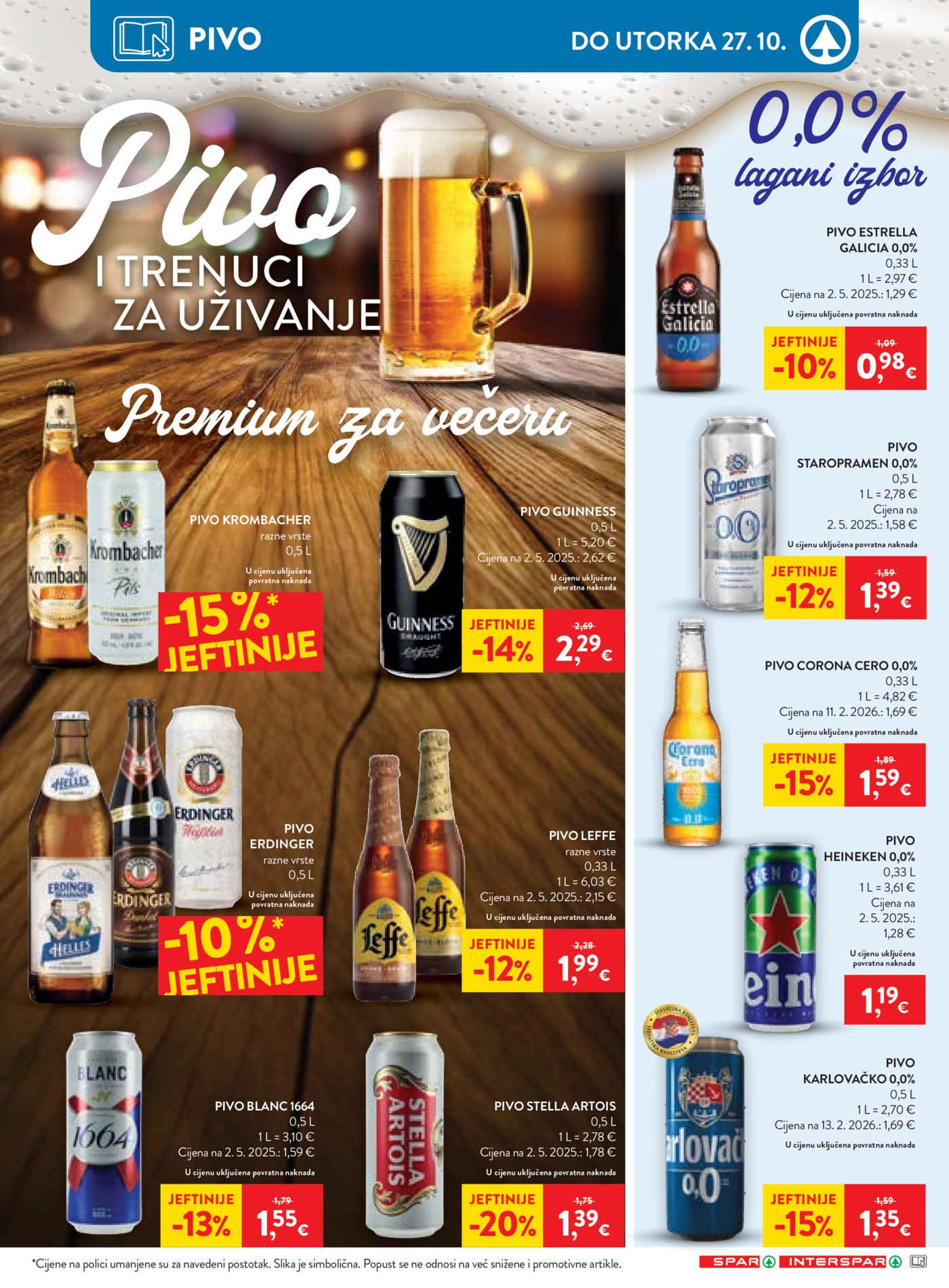 SPAR INTERSPAR katalog Akcija 21.10. - 27.10.2026.