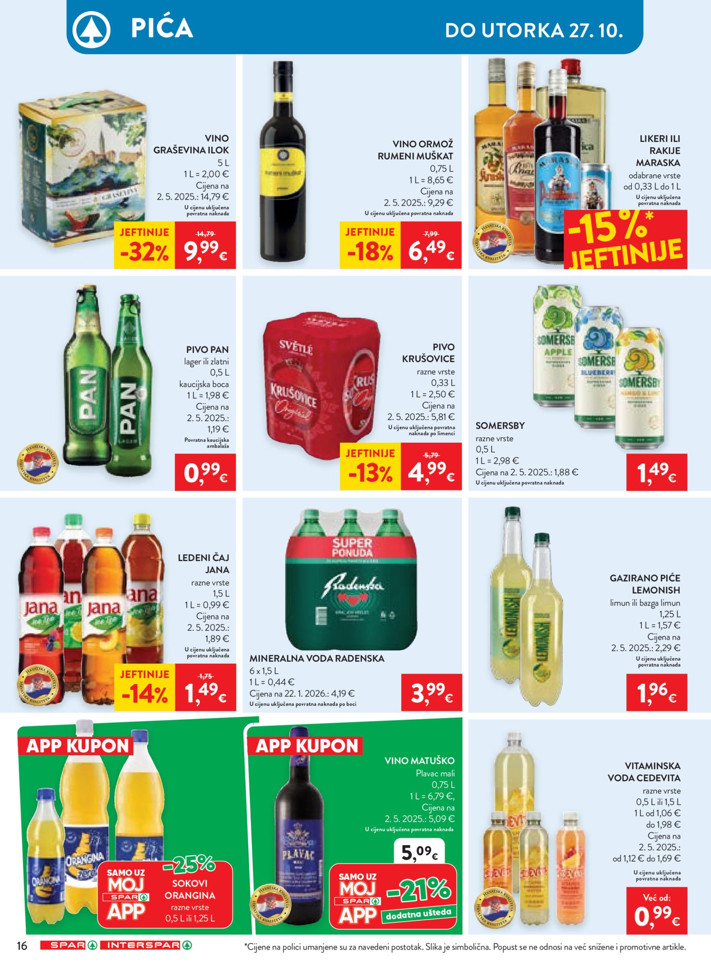 SPAR INTERSPAR katalog Akcija 21.10. - 27.10.2026.