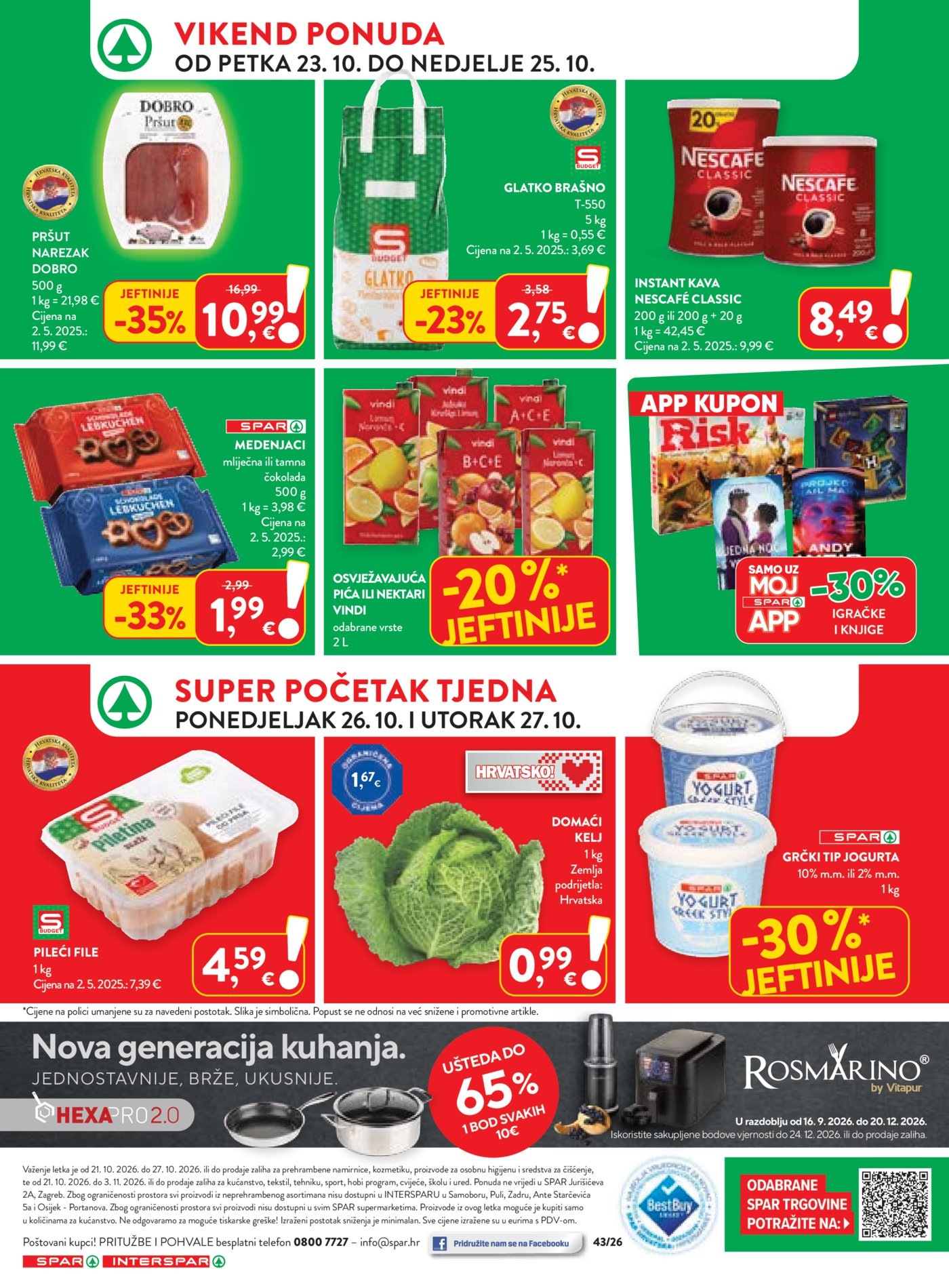 SPAR INTERSPAR katalog Akcija 21.10. - 27.10.2026.