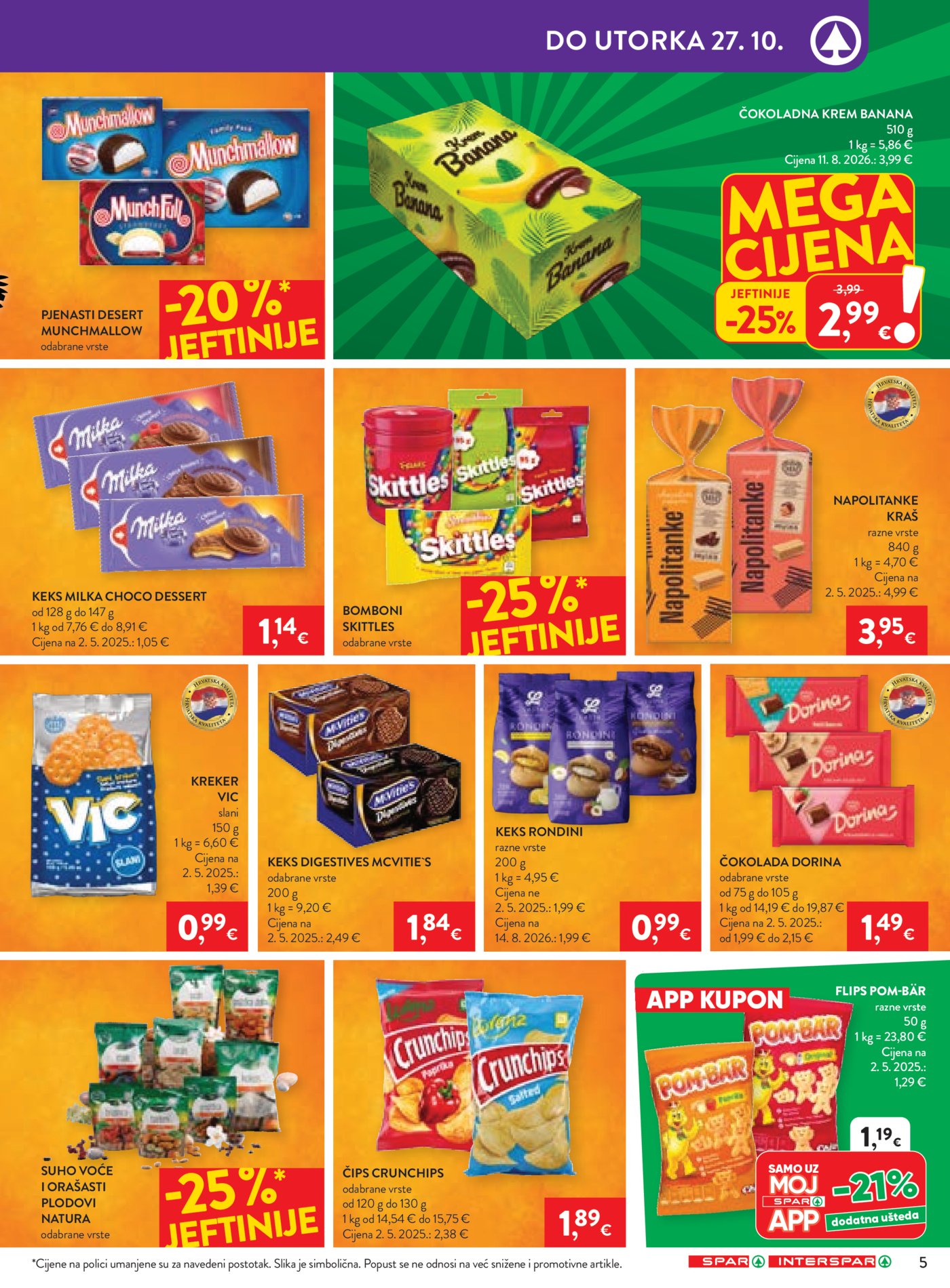 SPAR INTERSPAR katalog Akcija 21.10. - 27.10.2026.