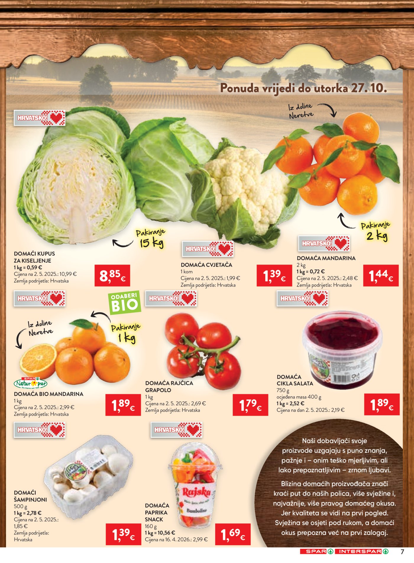 SPAR INTERSPAR katalog Akcija 21.10. - 27.10.2026.