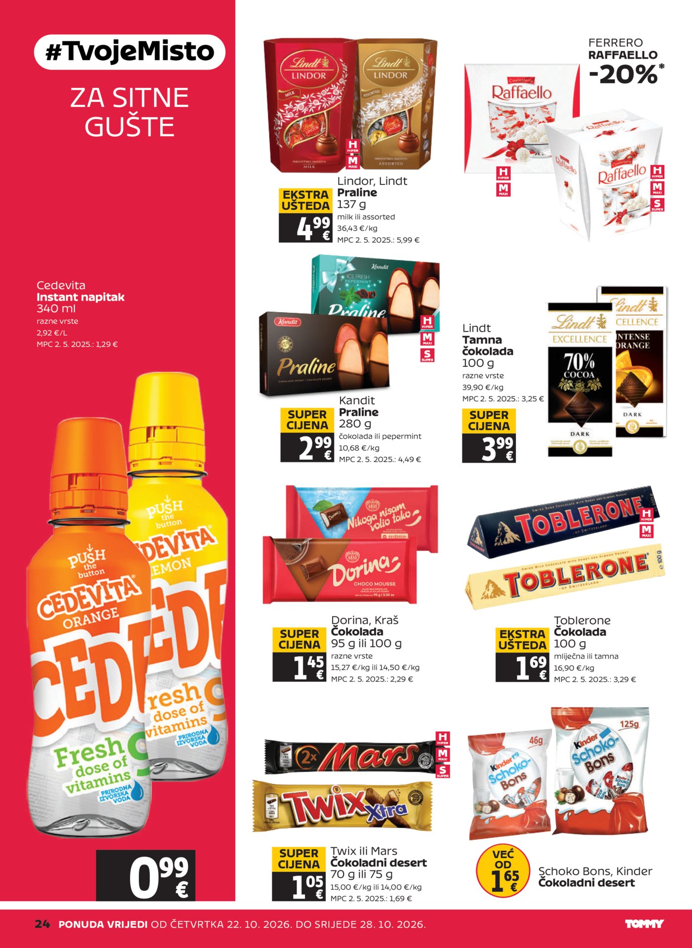 Tommy katalog Akcija 22.10.-28.10.2026.