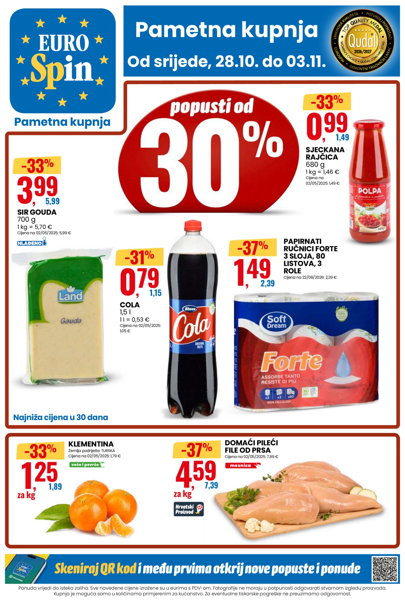 Eurospin katalog Pametna kupnja 28.10. - 03.11.2026.