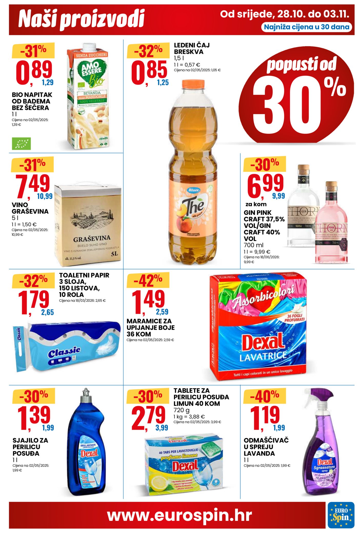 Eurospin katalog Pametna kupnja 28.10. - 03.11.2026.