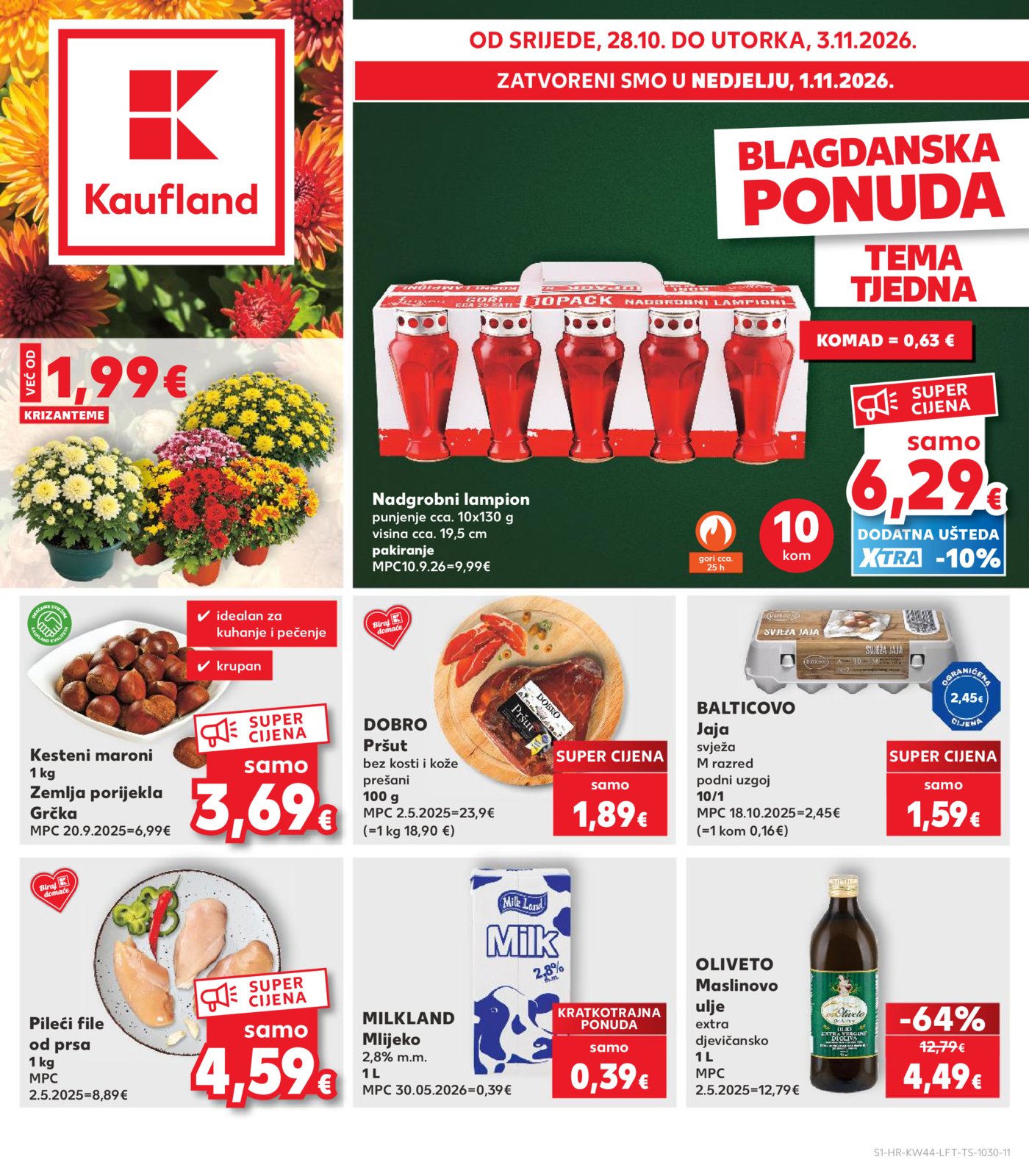 Kaufland katalolg Akcija 28.10. - 03.11.2026.