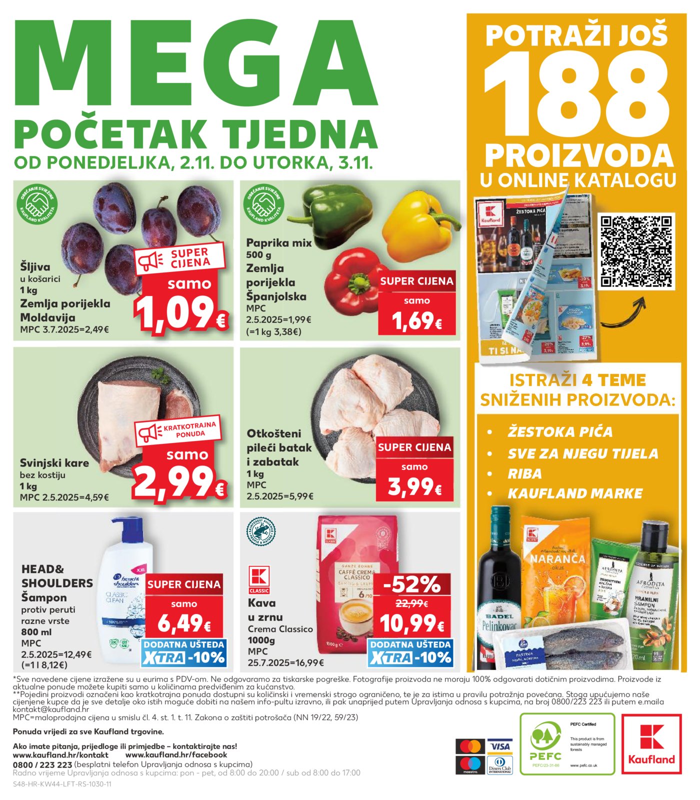 Kaufland katalolg Akcija 28.10. - 03.11.2026.