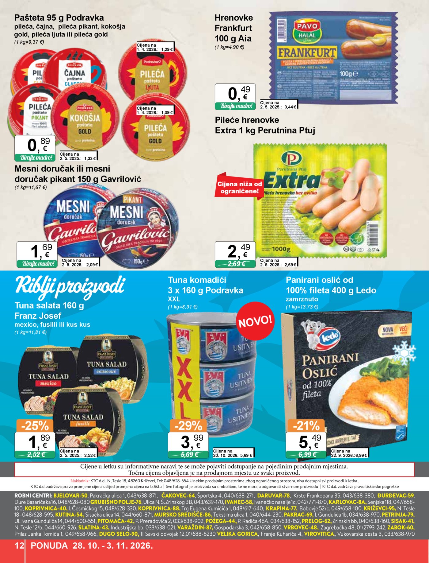 KTC katalog Akcija 28.10. - 03.11.2026.