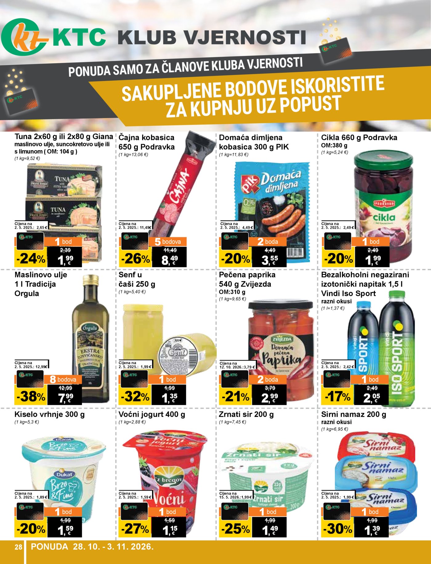 KTC katalog Akcija 28.10. - 03.11.2026.