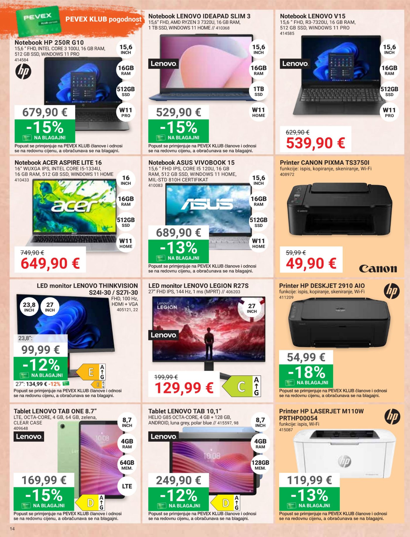 Pevex katalog Akcija 22.10. - 17.11.2026.