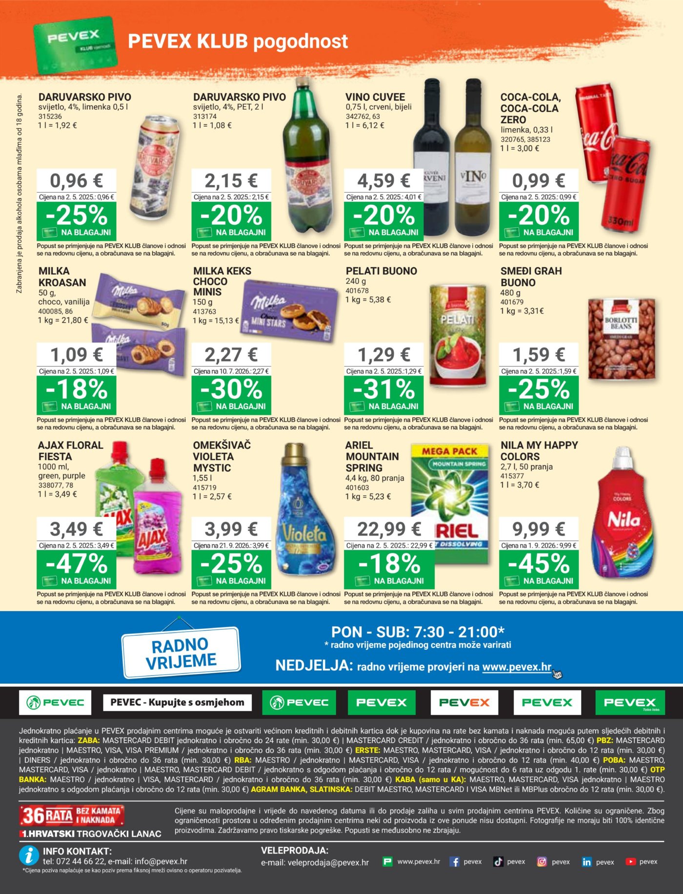 Pevex katalog Akcija 22.10. - 17.11.2026.