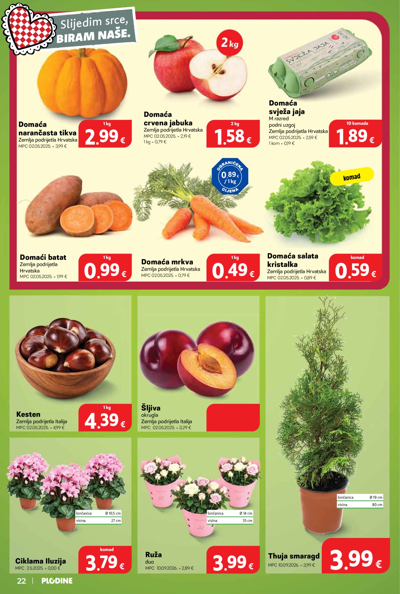 Plodine katalog Akcija 28.10. - 03.11.2026.