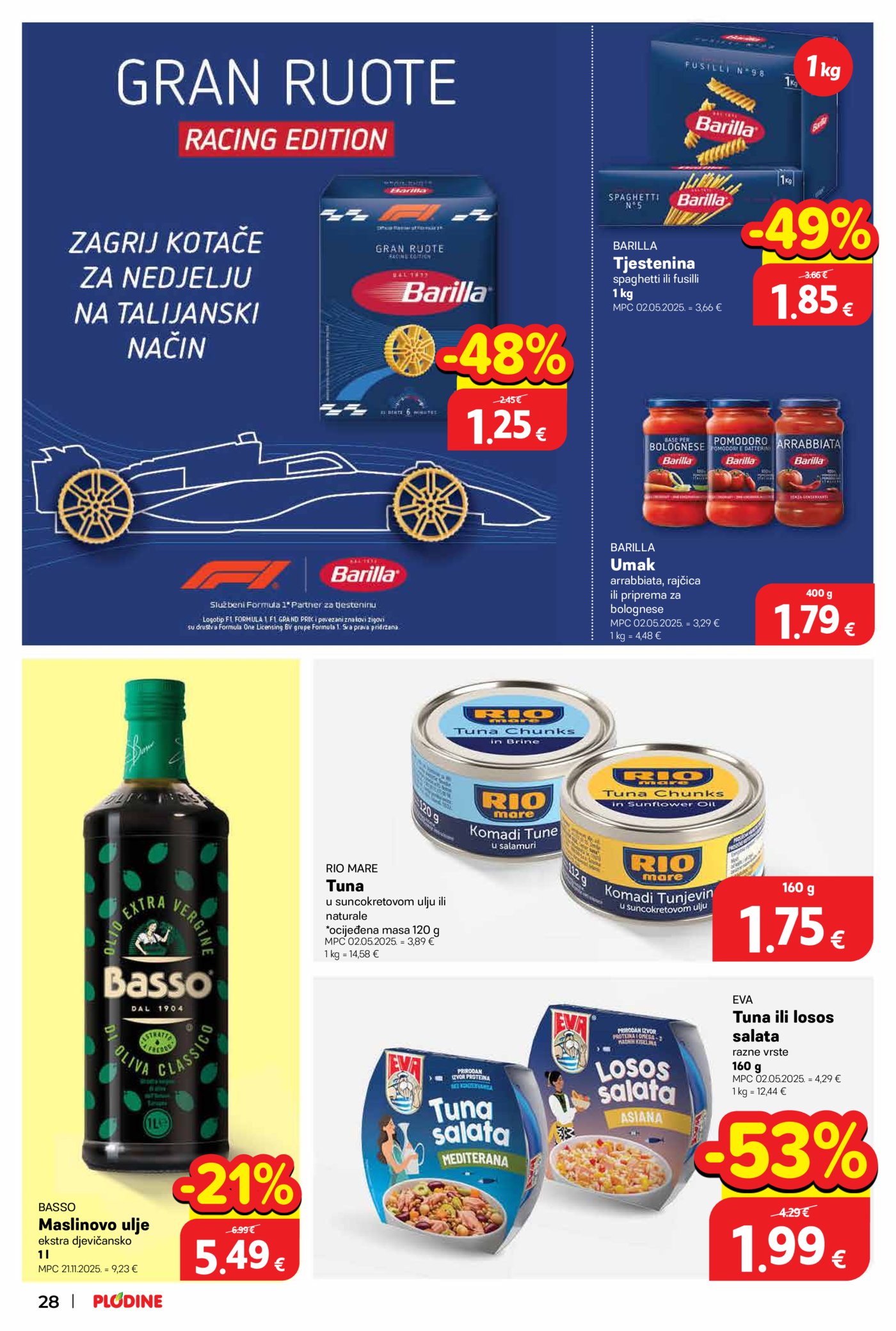 Plodine katalog Akcija 28.10. - 03.11.2026.