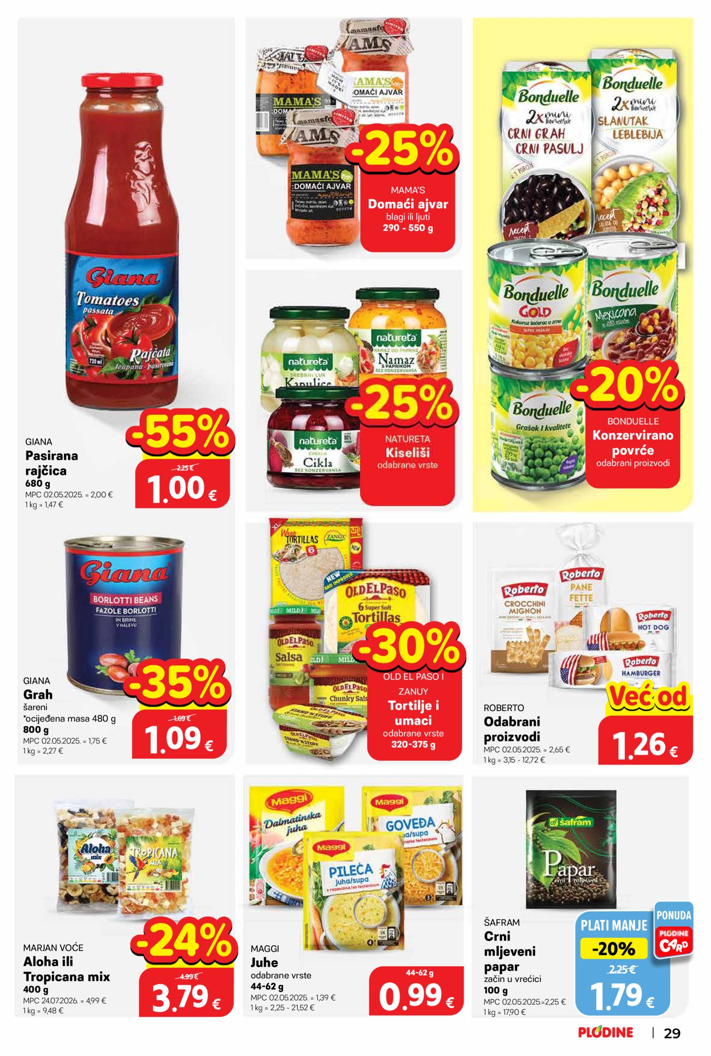 Plodine katalog Akcija 28.10. - 03.11.2026.