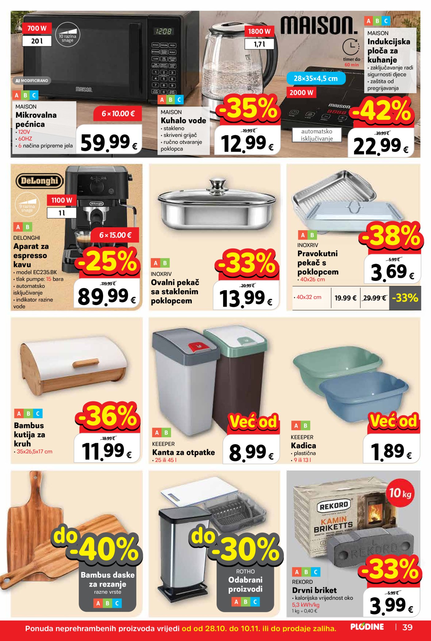 Plodine katalog Akcija 28.10. - 03.11.2026.