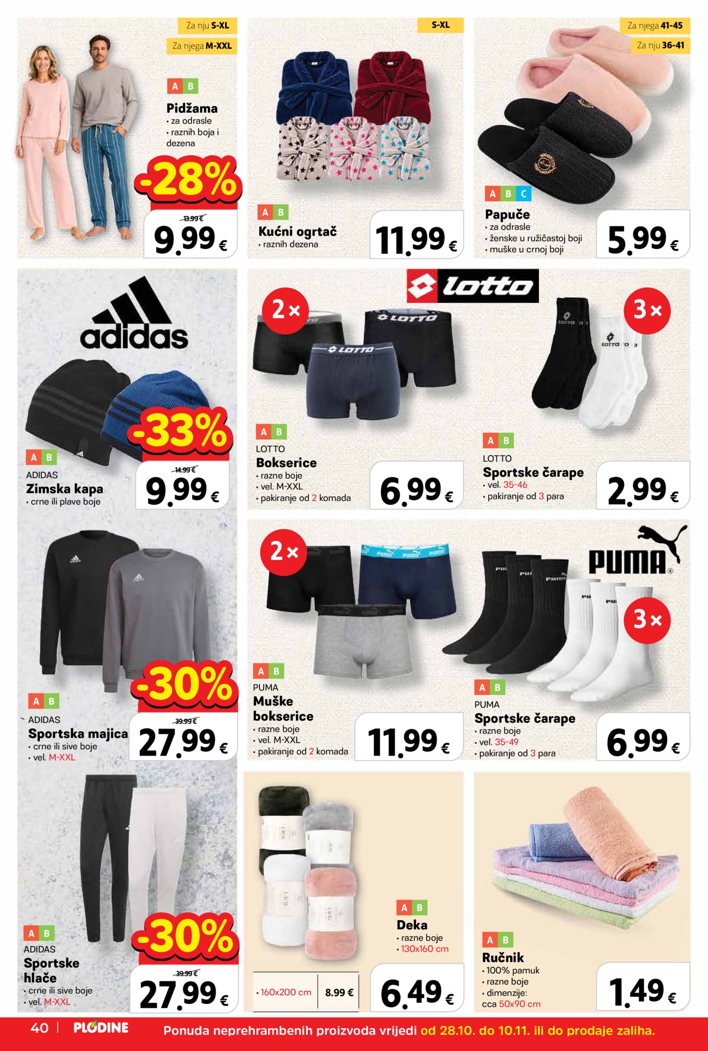 Plodine katalog Akcija 28.10. - 03.11.2026.