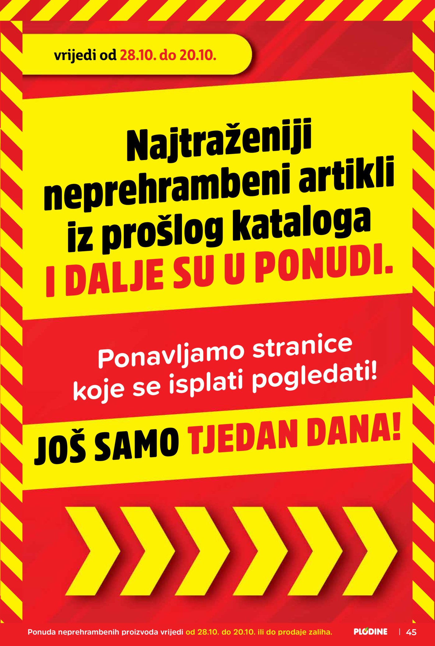 Plodine katalog Akcija 28.10. - 03.11.2026.