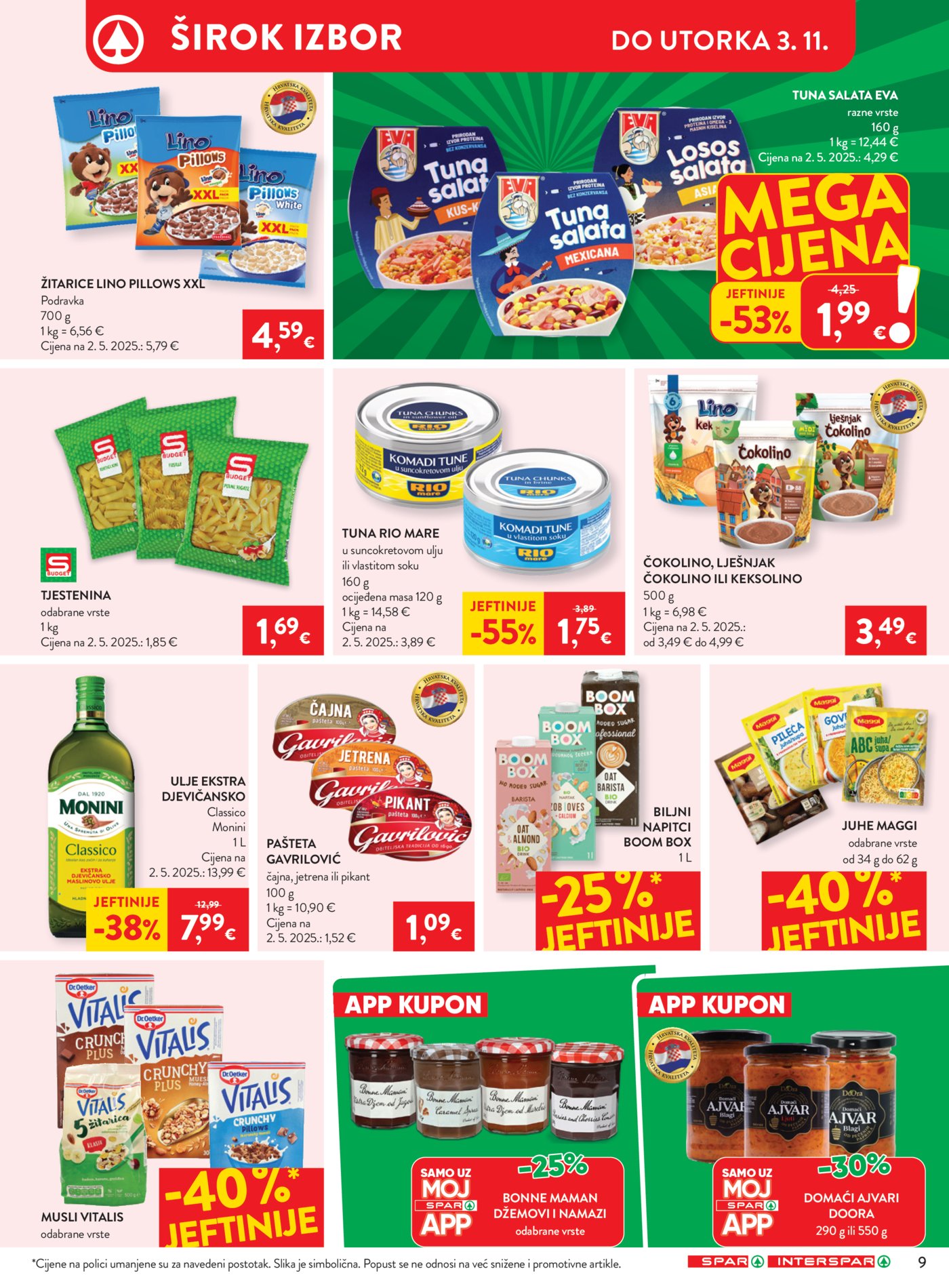 Spar interspar katalog Akcija 28.10. - 03.11.2026.