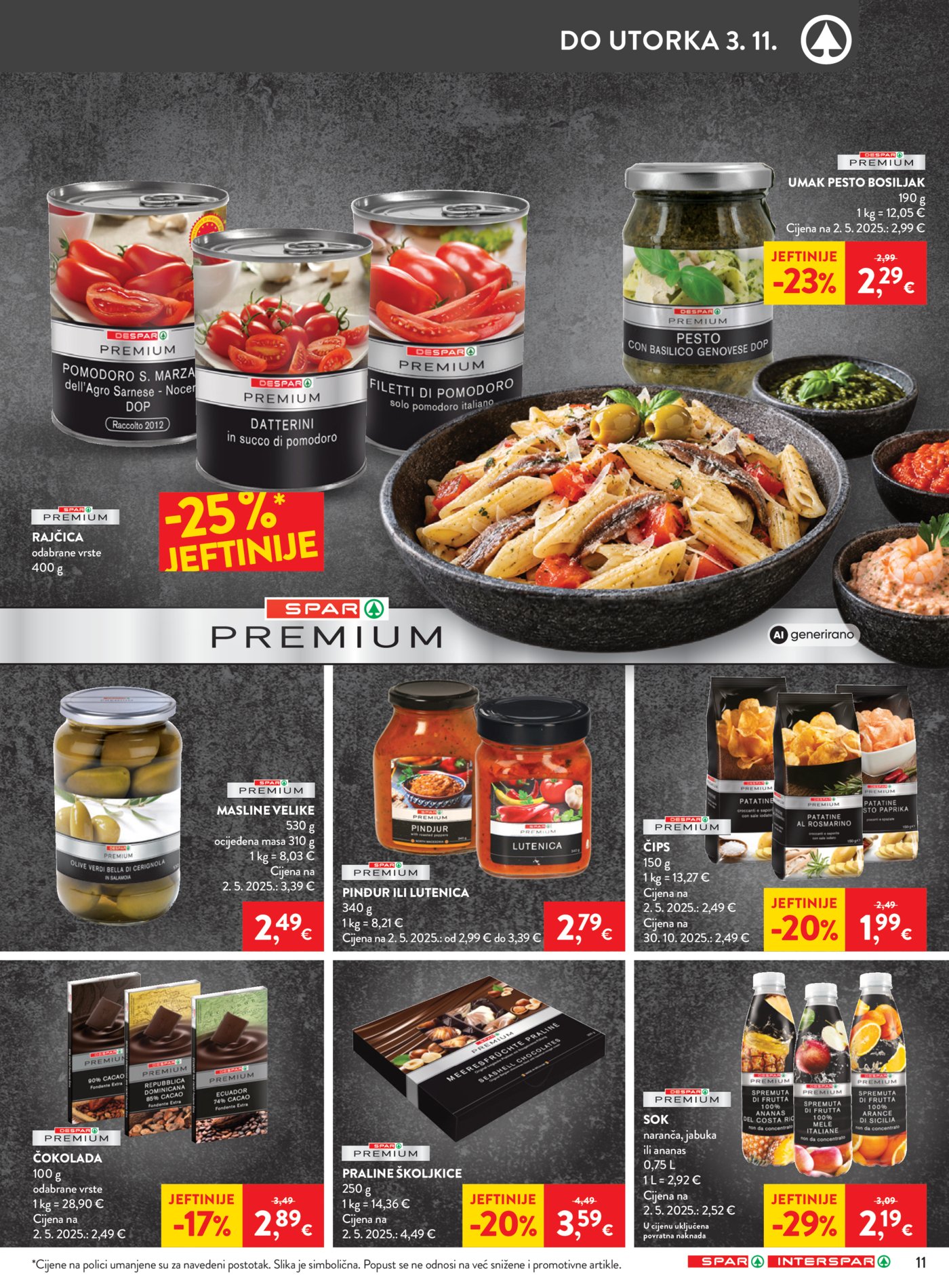 Spar interspar katalog Akcija 28.10. - 03.11.2026.