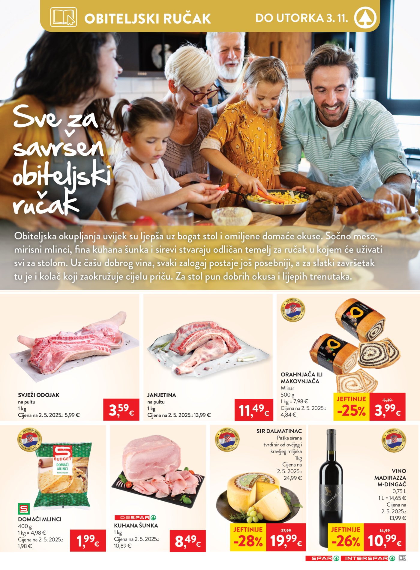 Spar interspar katalog Akcija 28.10. - 03.11.2026.