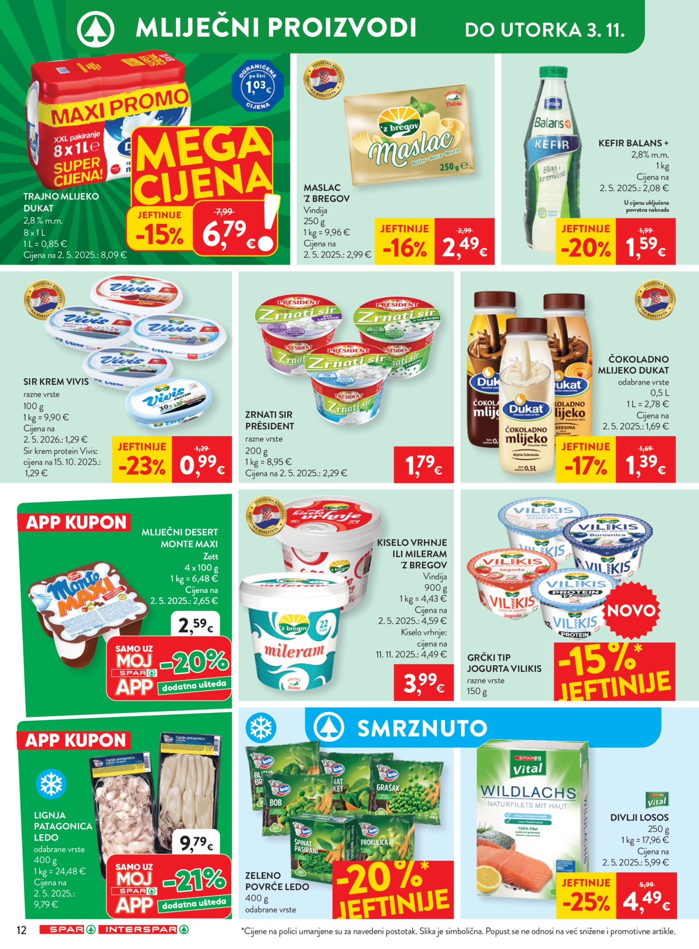 Spar interspar katalog Akcija 28.10. - 03.11.2026.