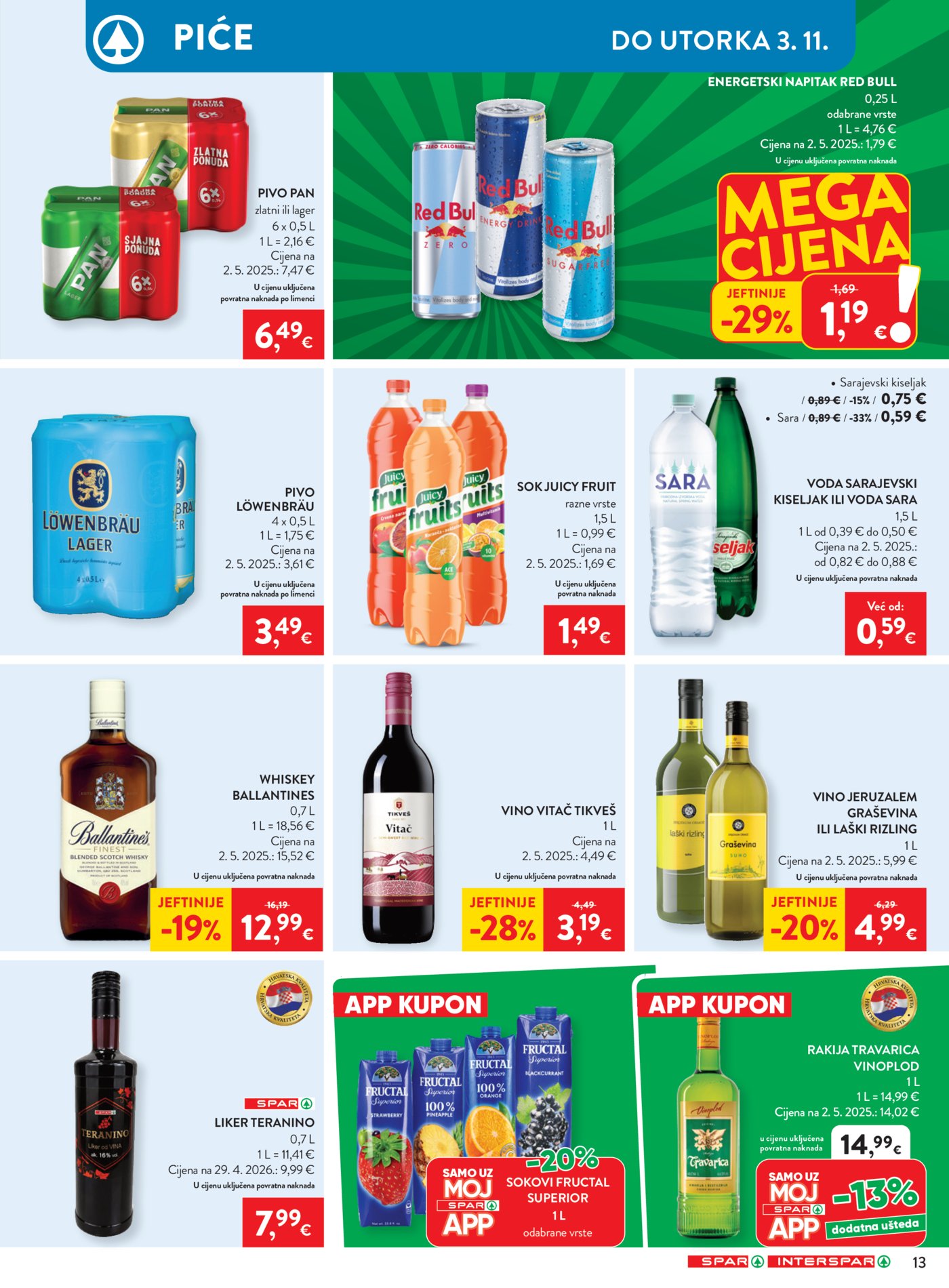 Spar interspar katalog Akcija 28.10. - 03.11.2026.