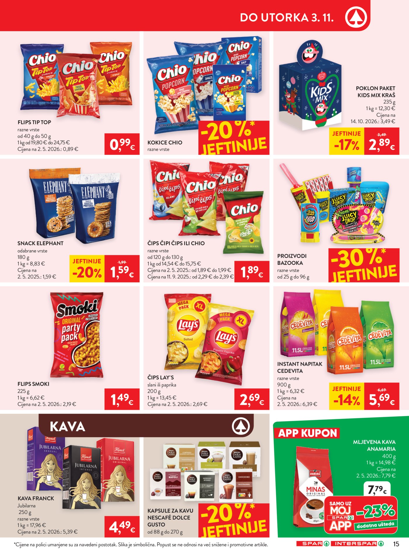 Spar interspar katalog Akcija 28.10. - 03.11.2026.