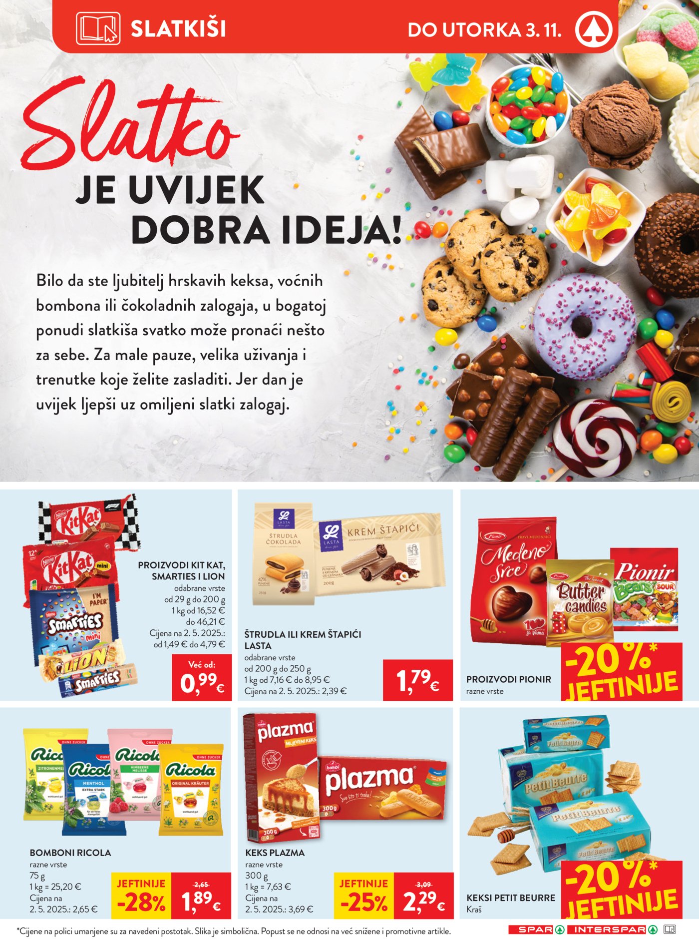 Spar interspar katalog Akcija 28.10. - 03.11.2026.