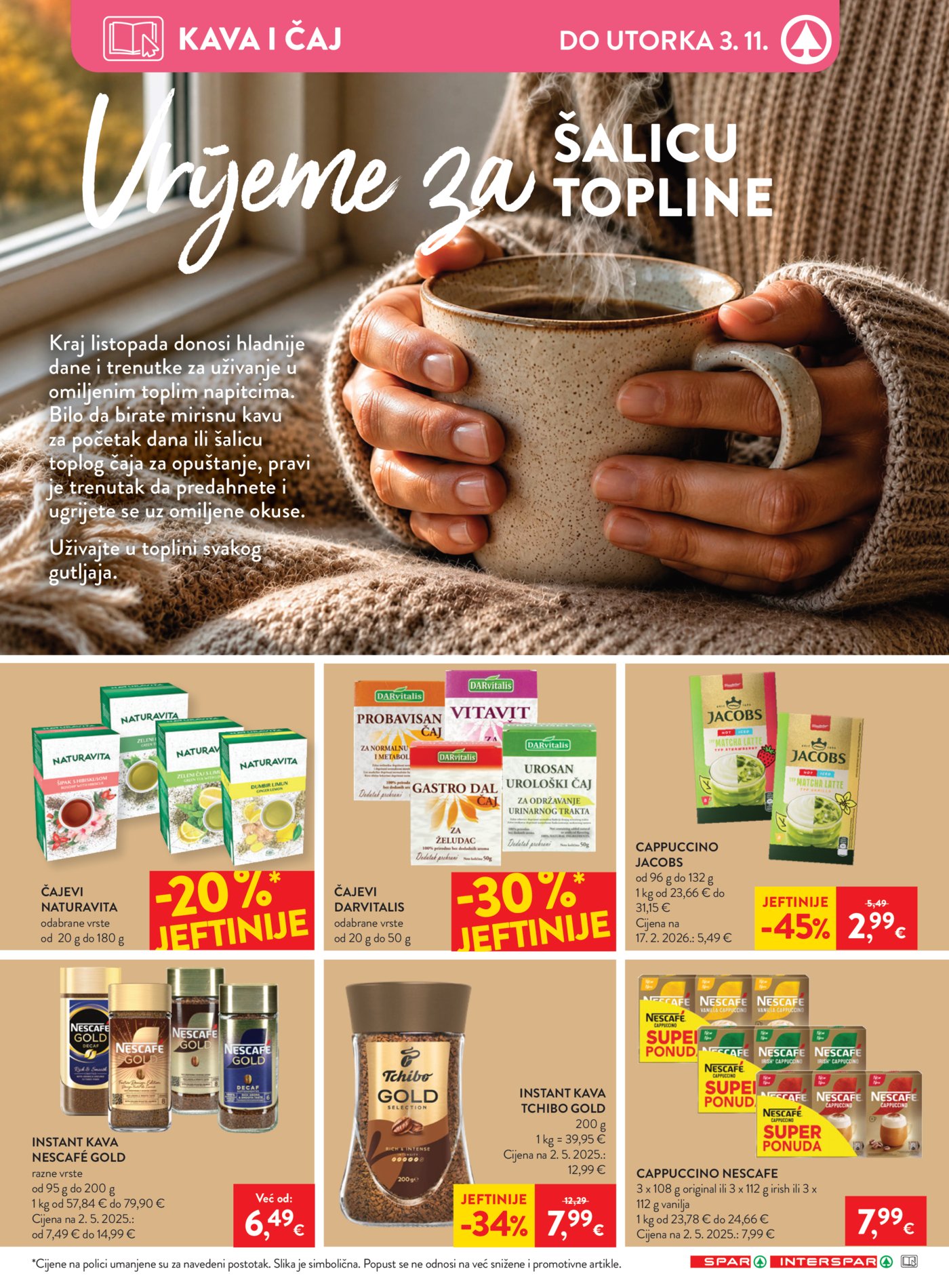 Spar interspar katalog Akcija 28.10. - 03.11.2026.