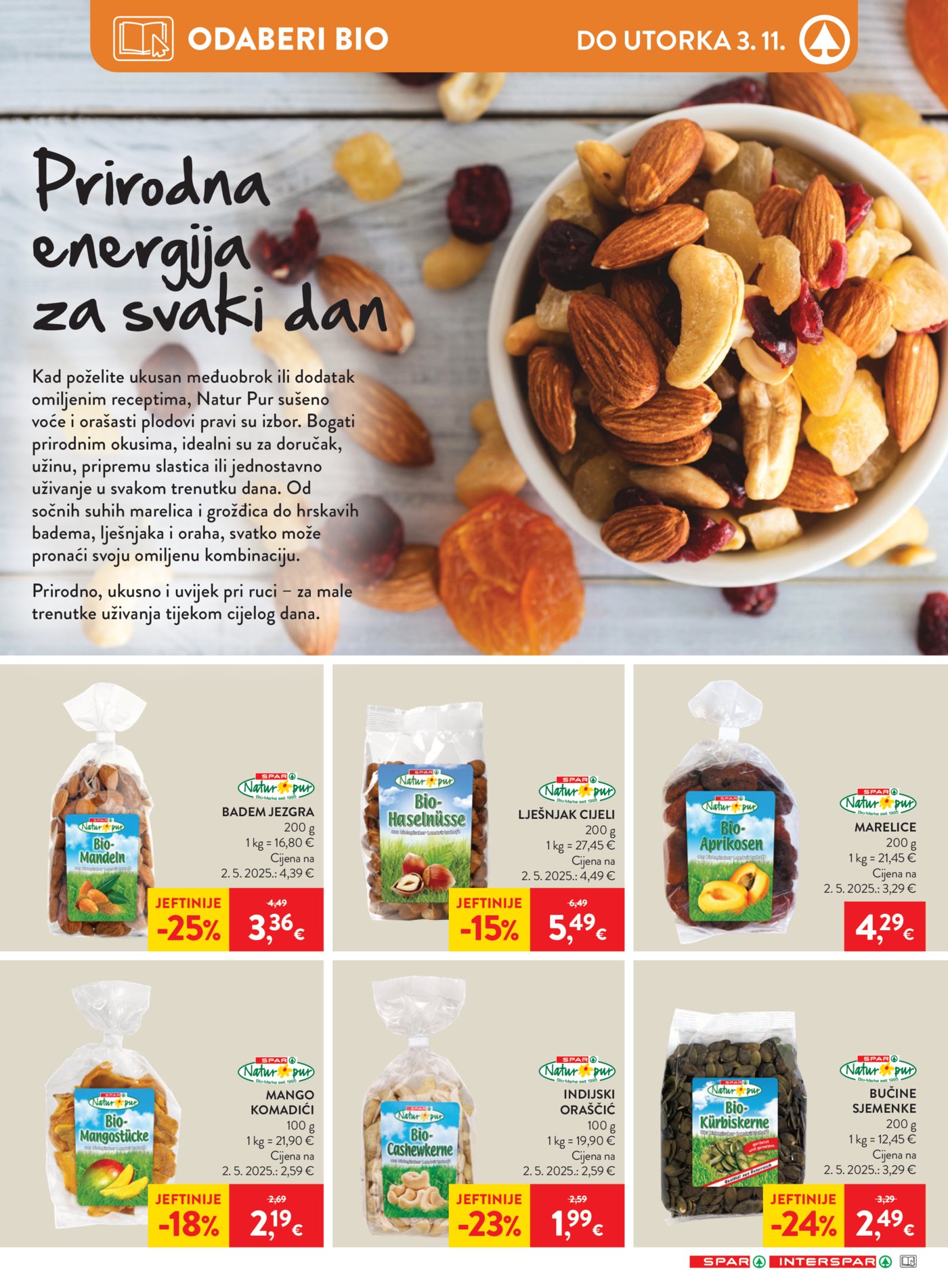 Spar interspar katalog Akcija 28.10. - 03.11.2026.