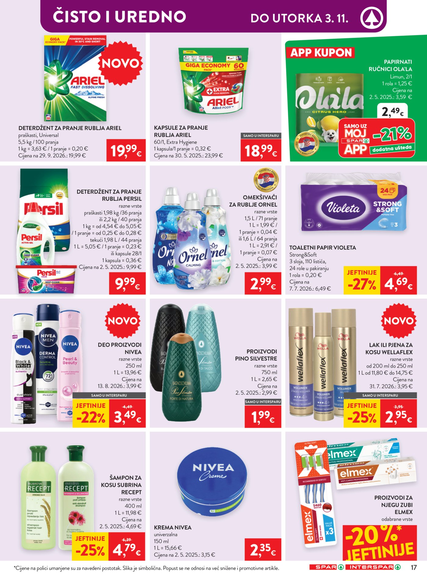 Spar interspar katalog Akcija 28.10. - 03.11.2026.